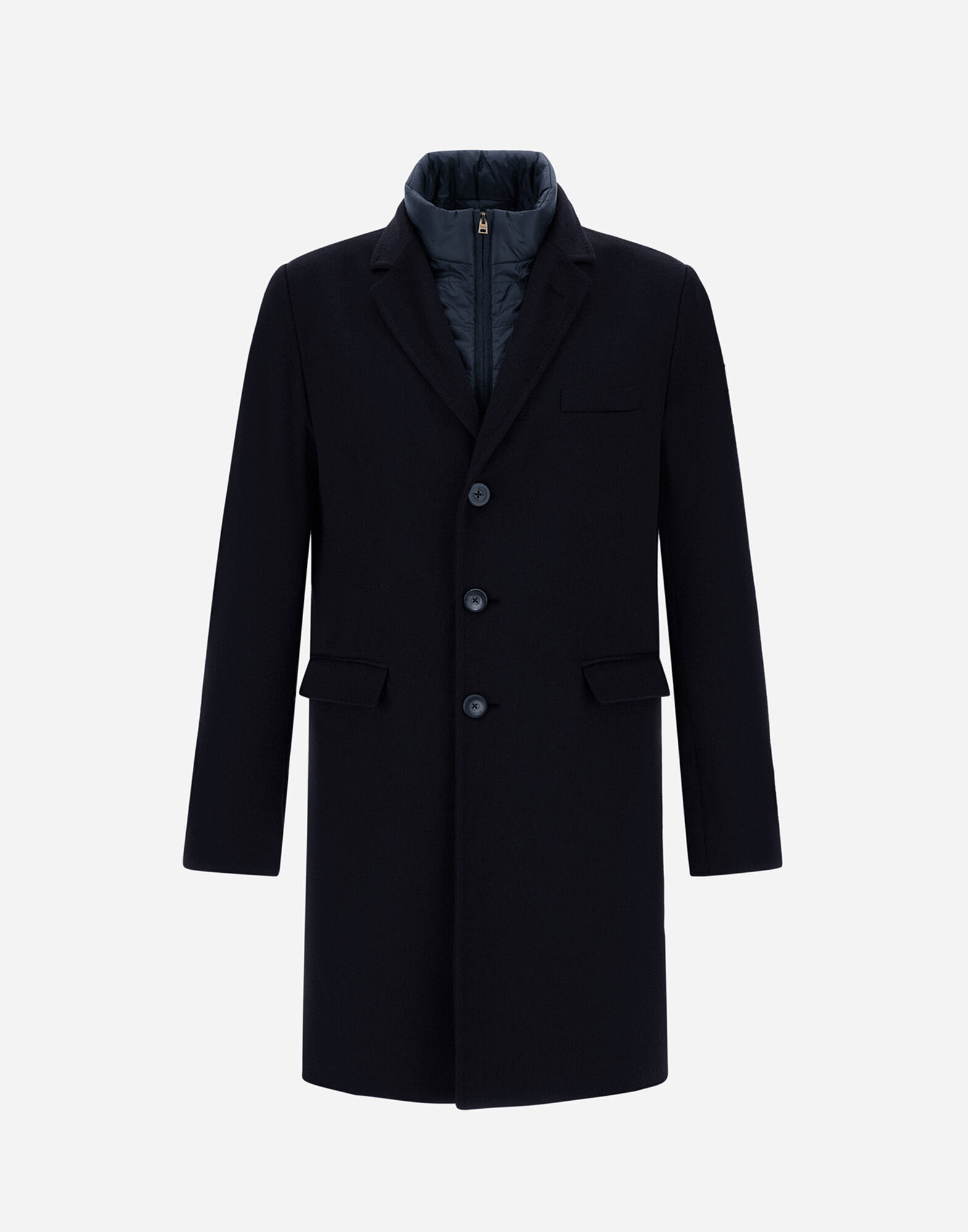 COAT IN PURE CASHMERE AND LINEN VELVET