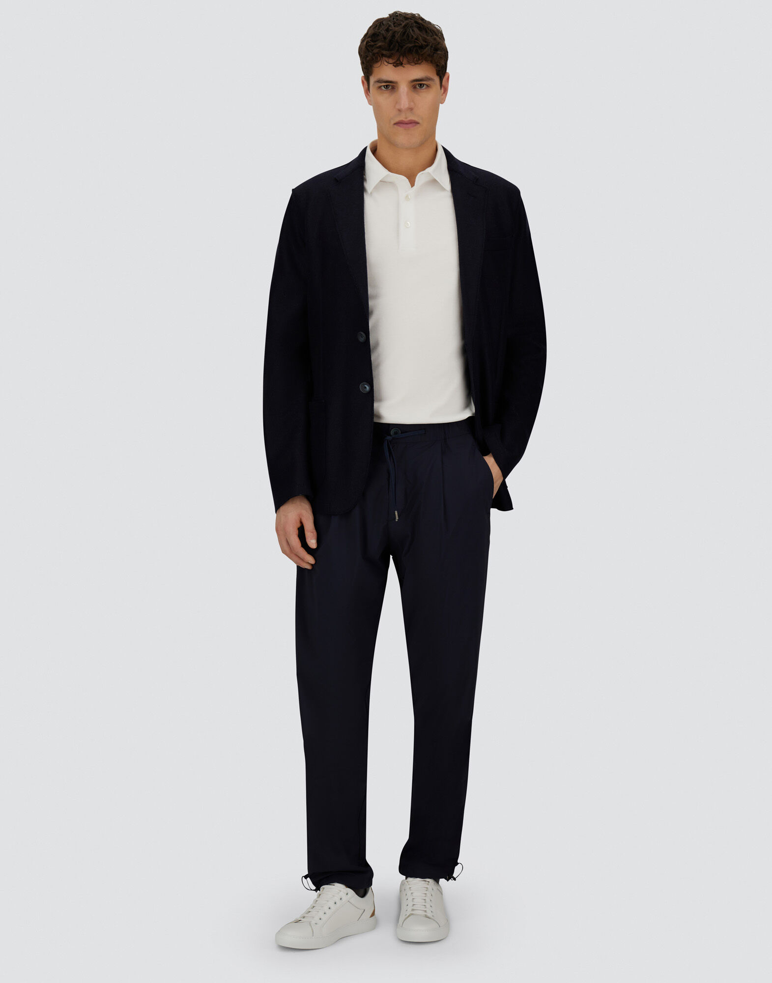 RESORT TROUSERS IN LIGHT NYLON STRETCH