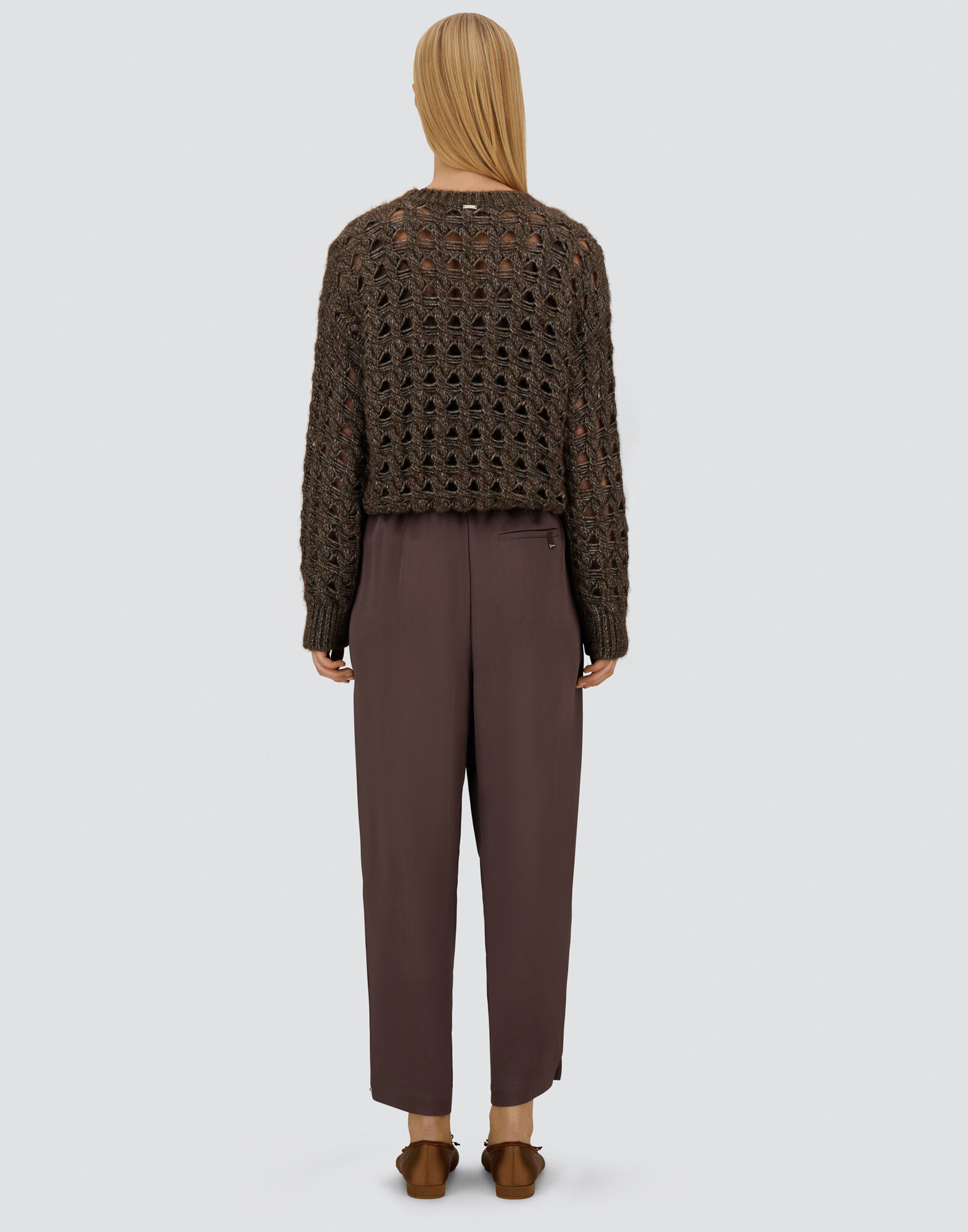 RESORT TROUSERS IN ENVERS SATIN