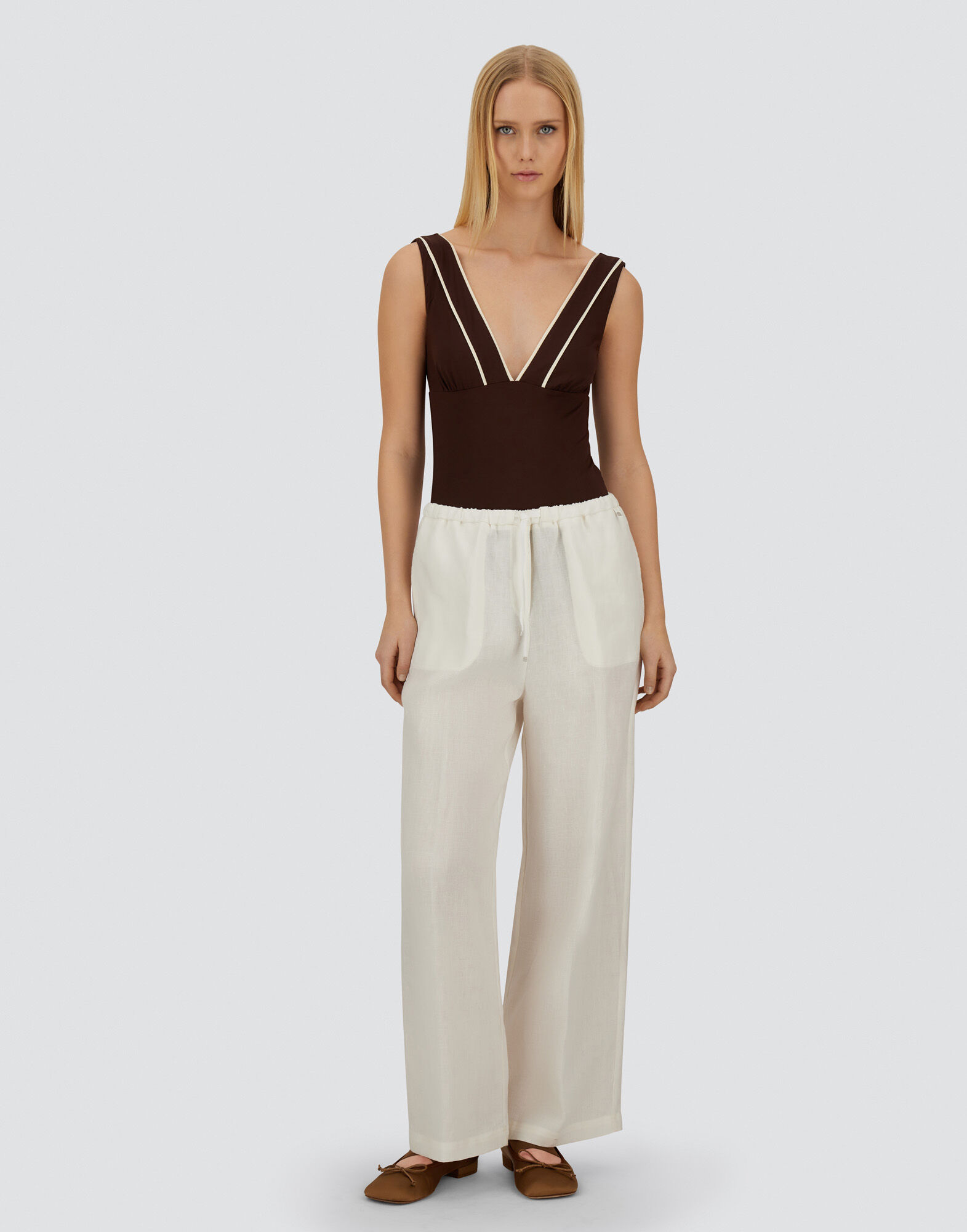 RESORT TROUSERS IN NEW LINEN