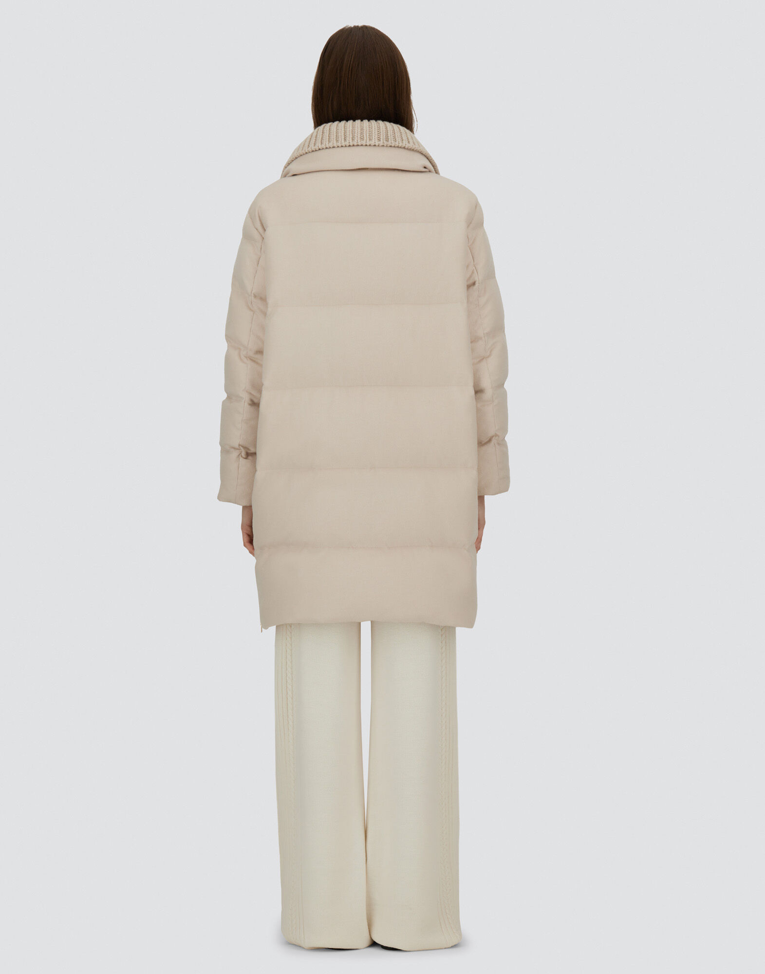 LONG JACKET IN CASHMERE AND SILK