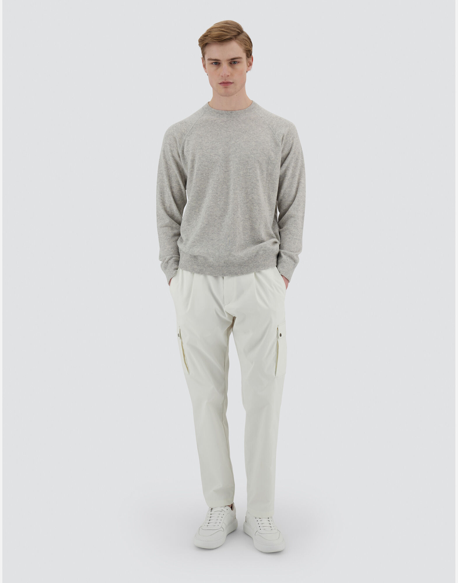 RESORT SWEATER IN PLAIN CASHMERE