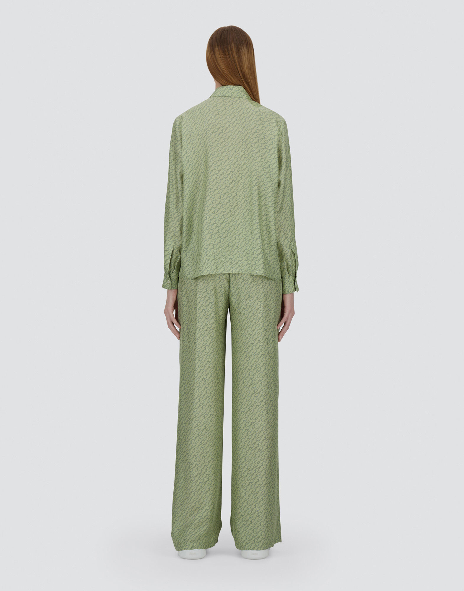 SHIRT IN ICONIC PRINT SILK