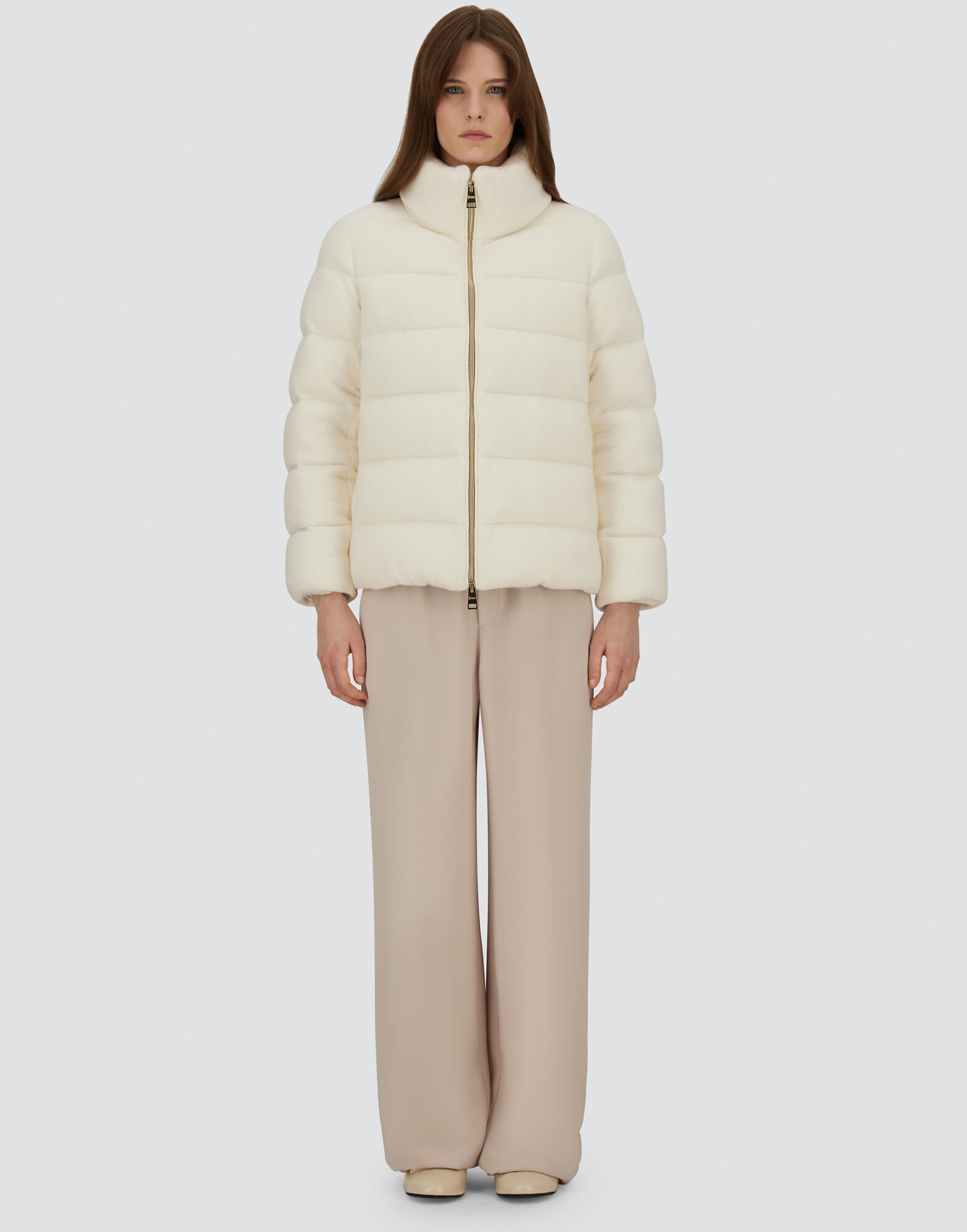JACKET IN SHINY KNIT EFFECT