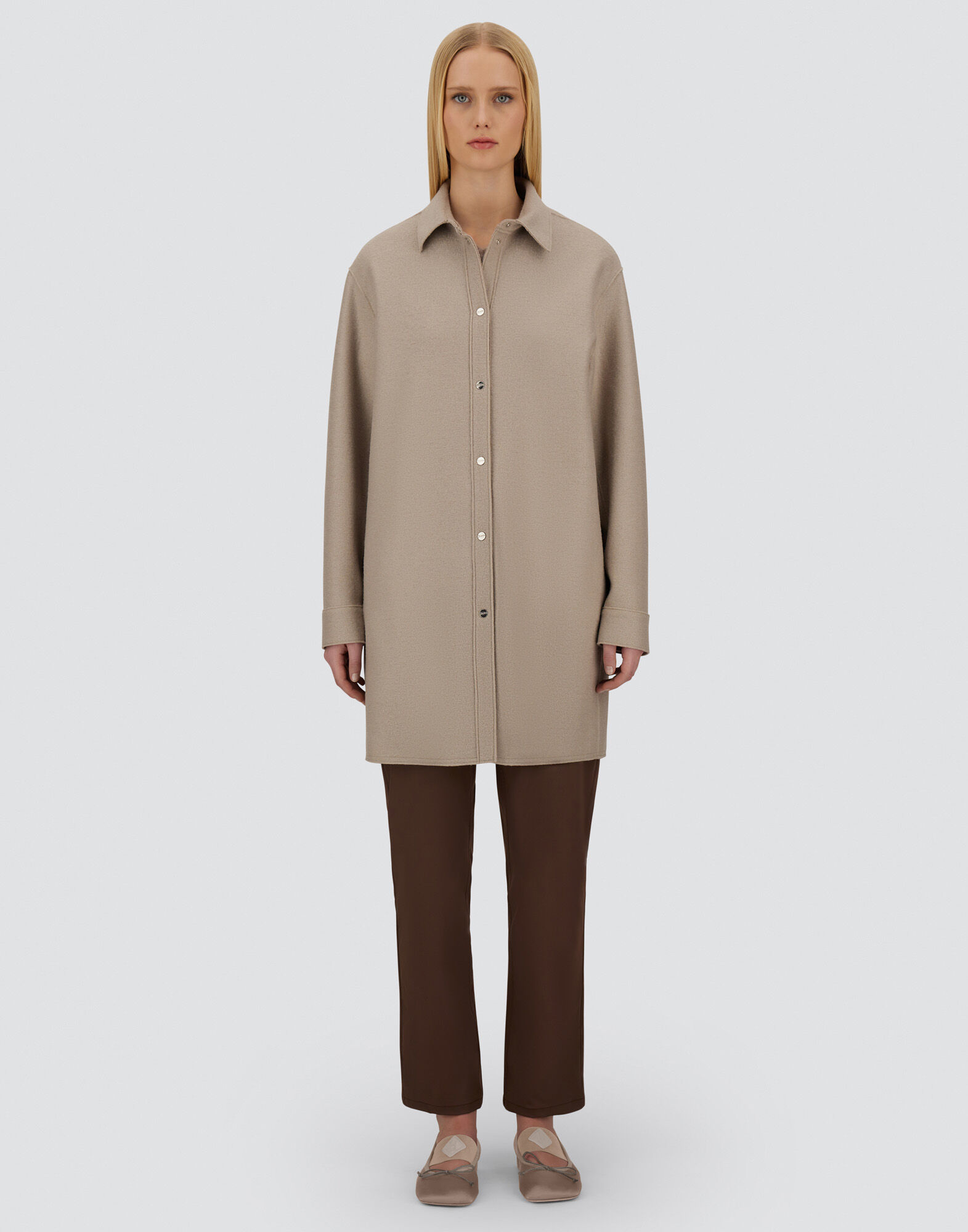 RESORT SHACKET IN FELTED WOOL