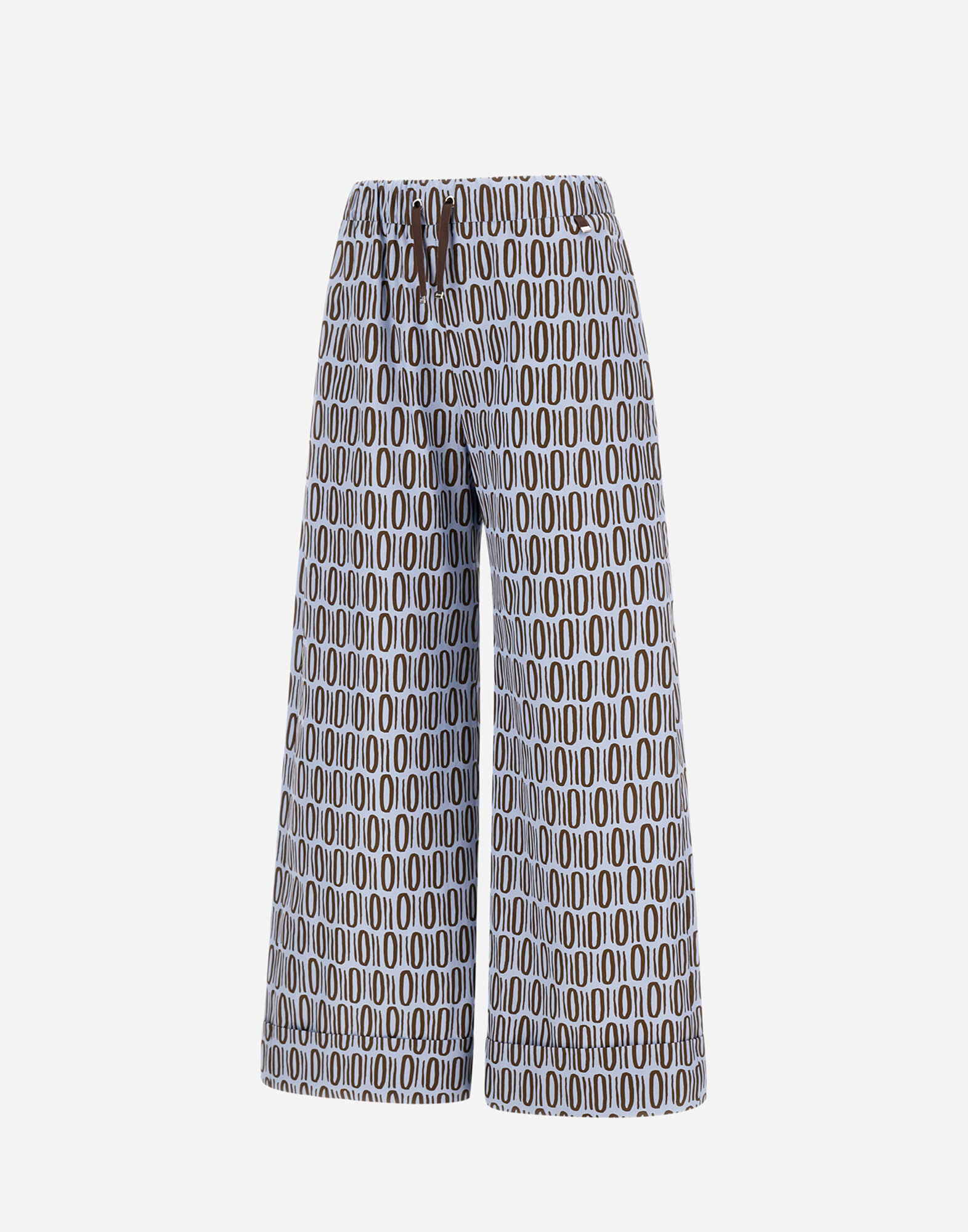 RESORT TROUSERS IN COTTON RECTANGULAR PRINT
