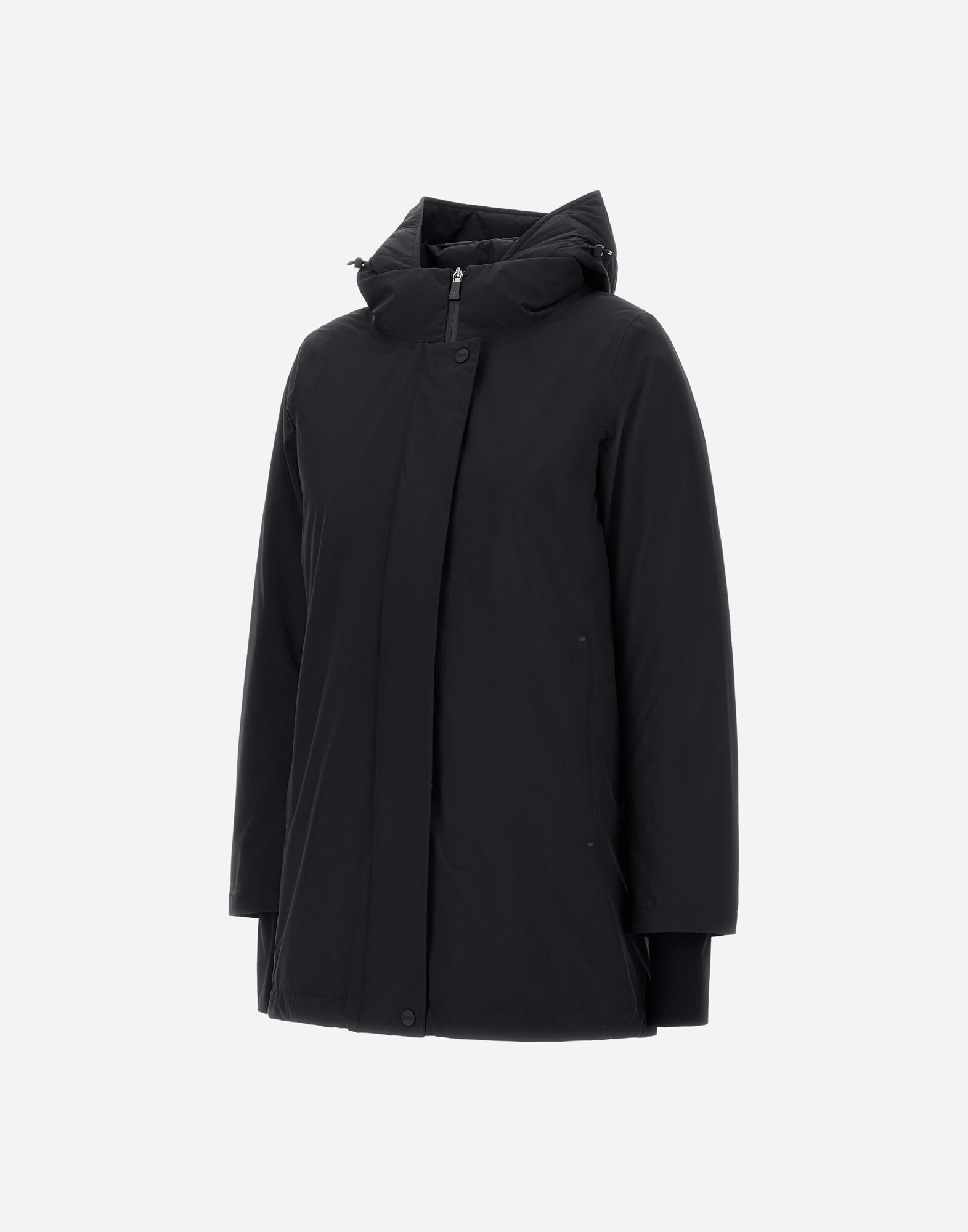 HOODED A-SHAPE JACKET IN 2-LAYER WINDSTOPPER