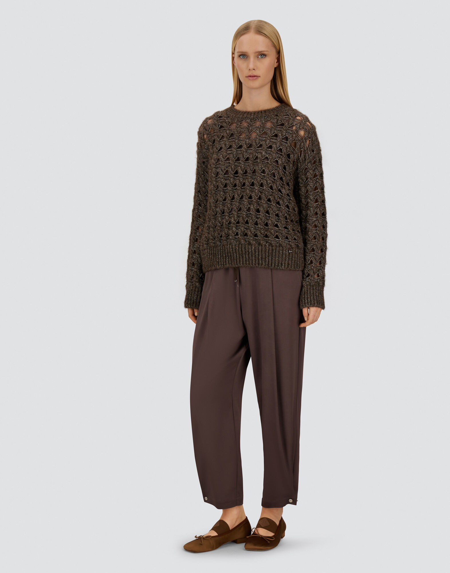 RESORT TROUSERS IN ENVERS SATIN