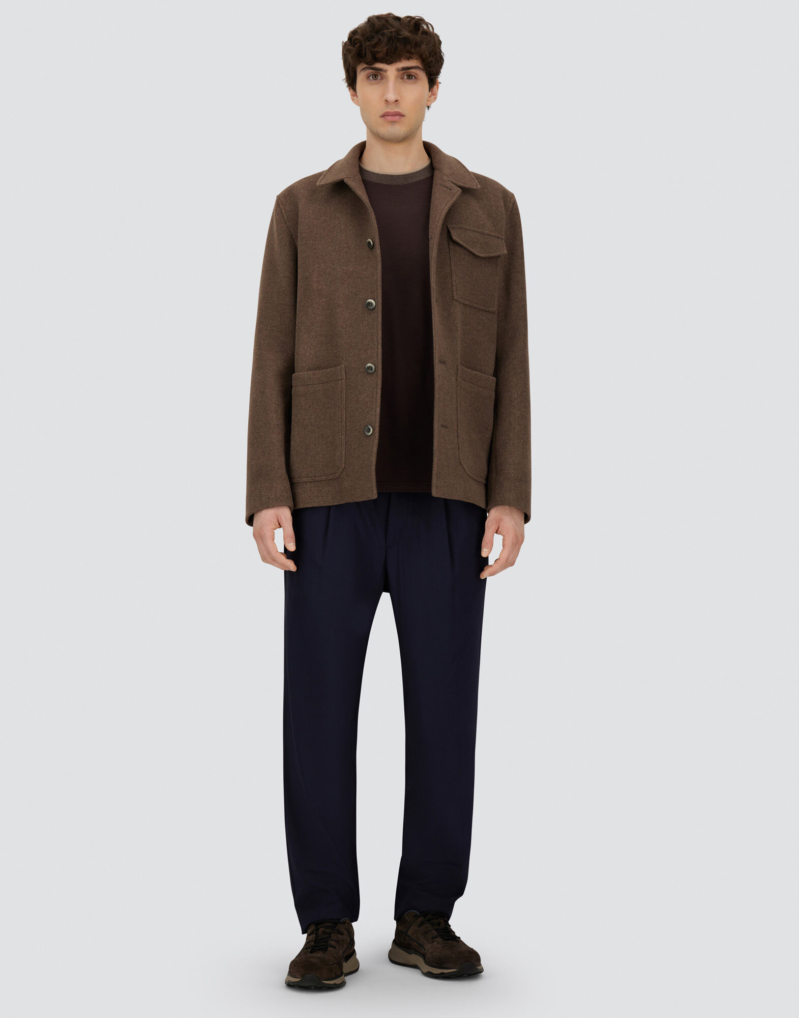 FIELD JACKET IN SOFT RECYCLED WOOL