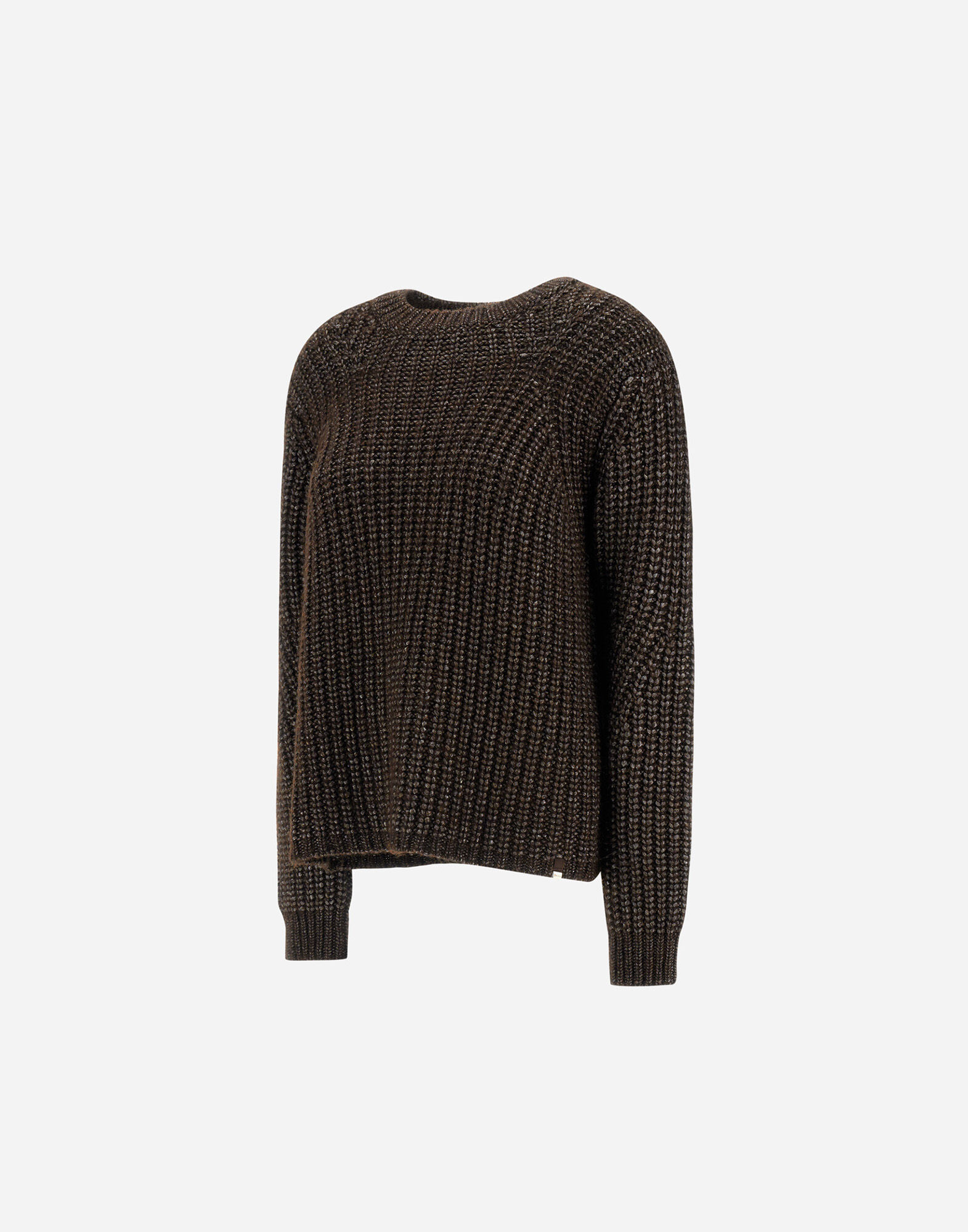 SWEATER IN COBBED BLOWN ALPACA WOOL