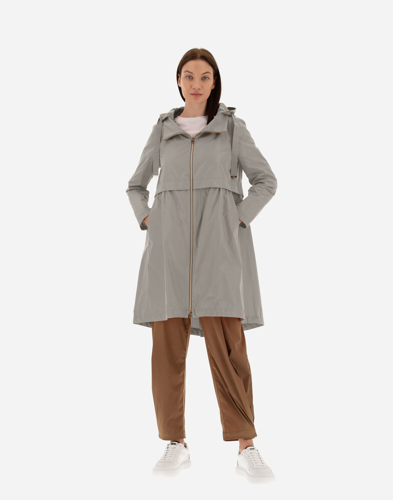 LONG NEW TECHNO TAFFETA' PARKA