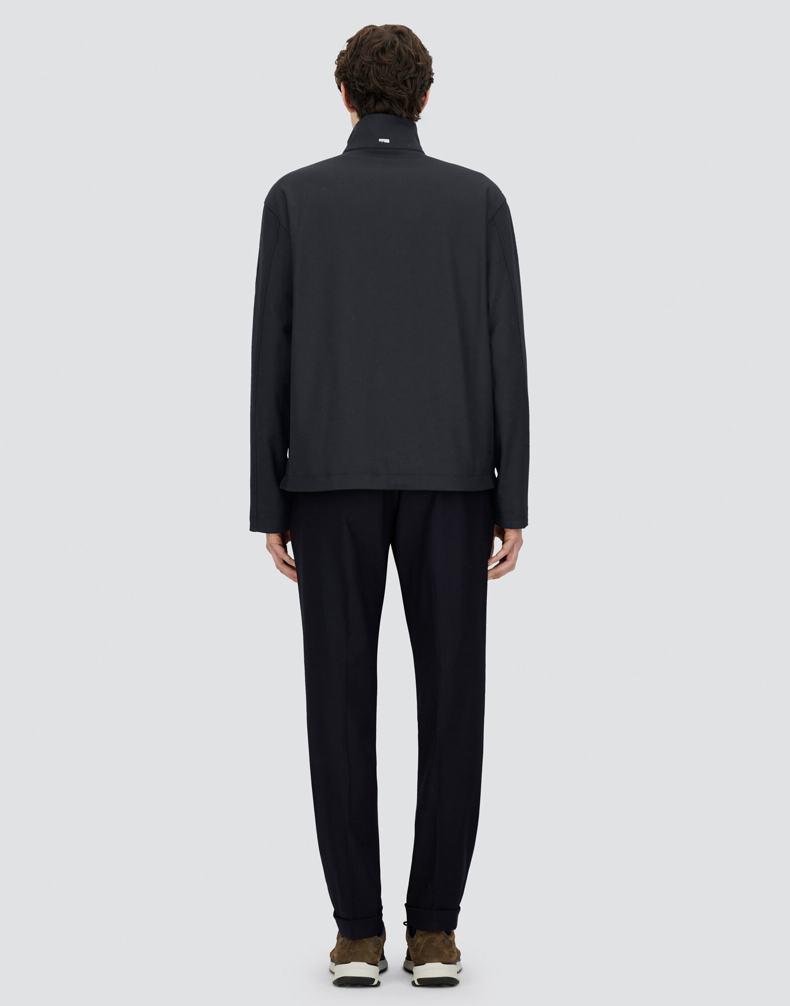 BOMBER JACKET IN LIGHT WOOL