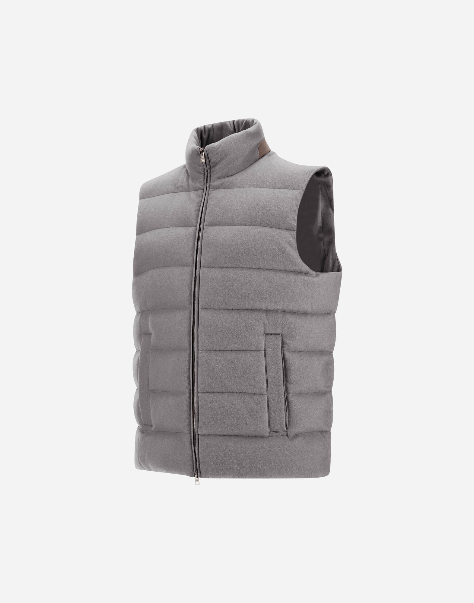 VEST IN CASHMERE, SILK AND MONOGRAM