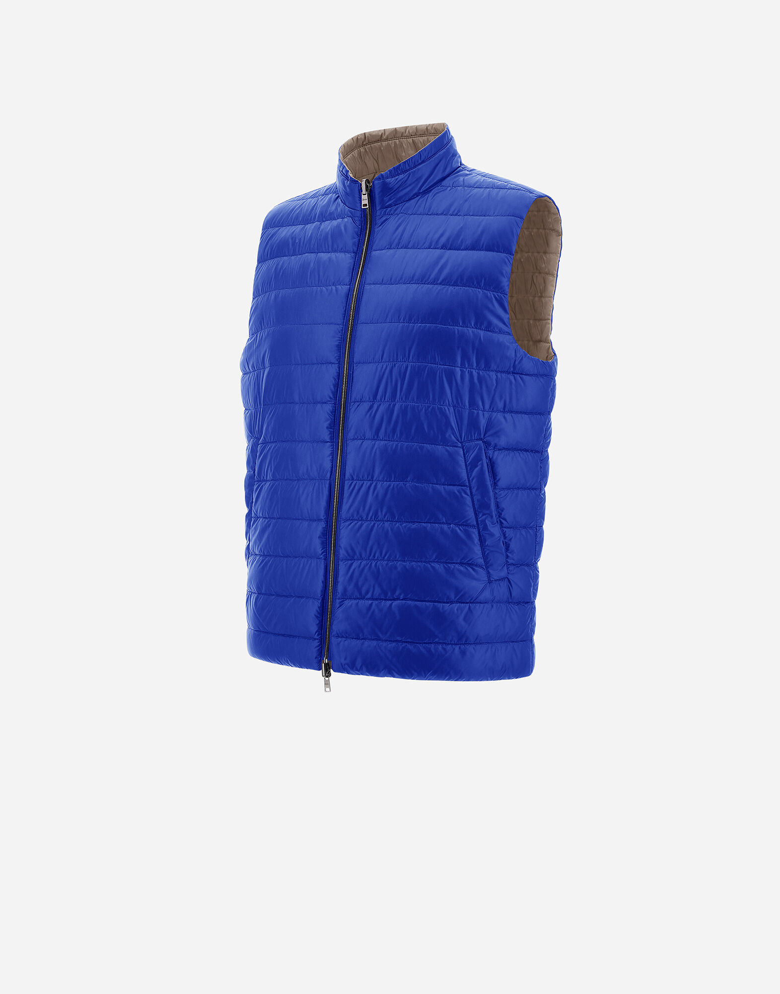 REVERSIBLE TWO-TONE WAISTCOAT IN NYLON ULTRALIGHT
