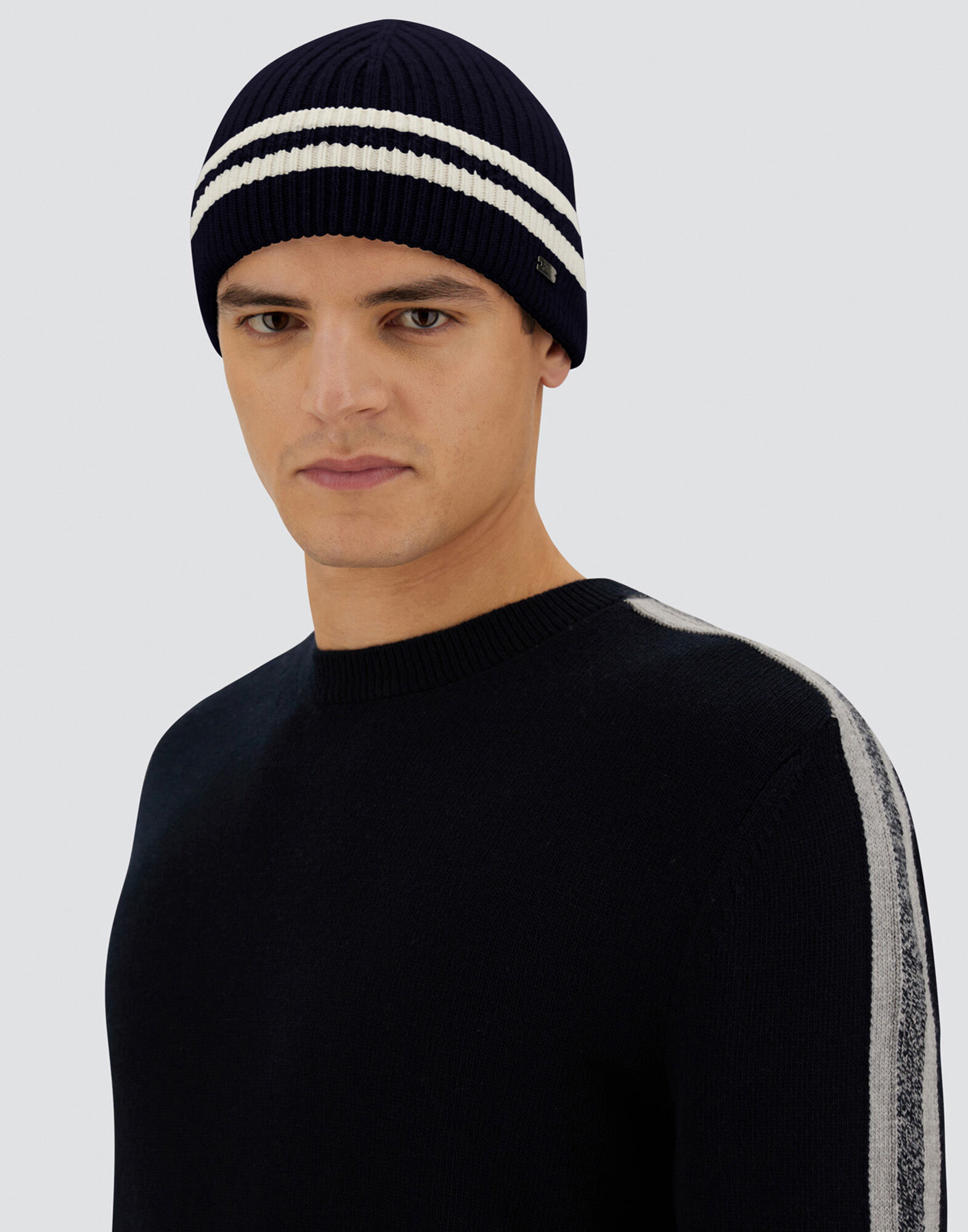 RESORT BEANIE IN DOUBLE RIB WOOL