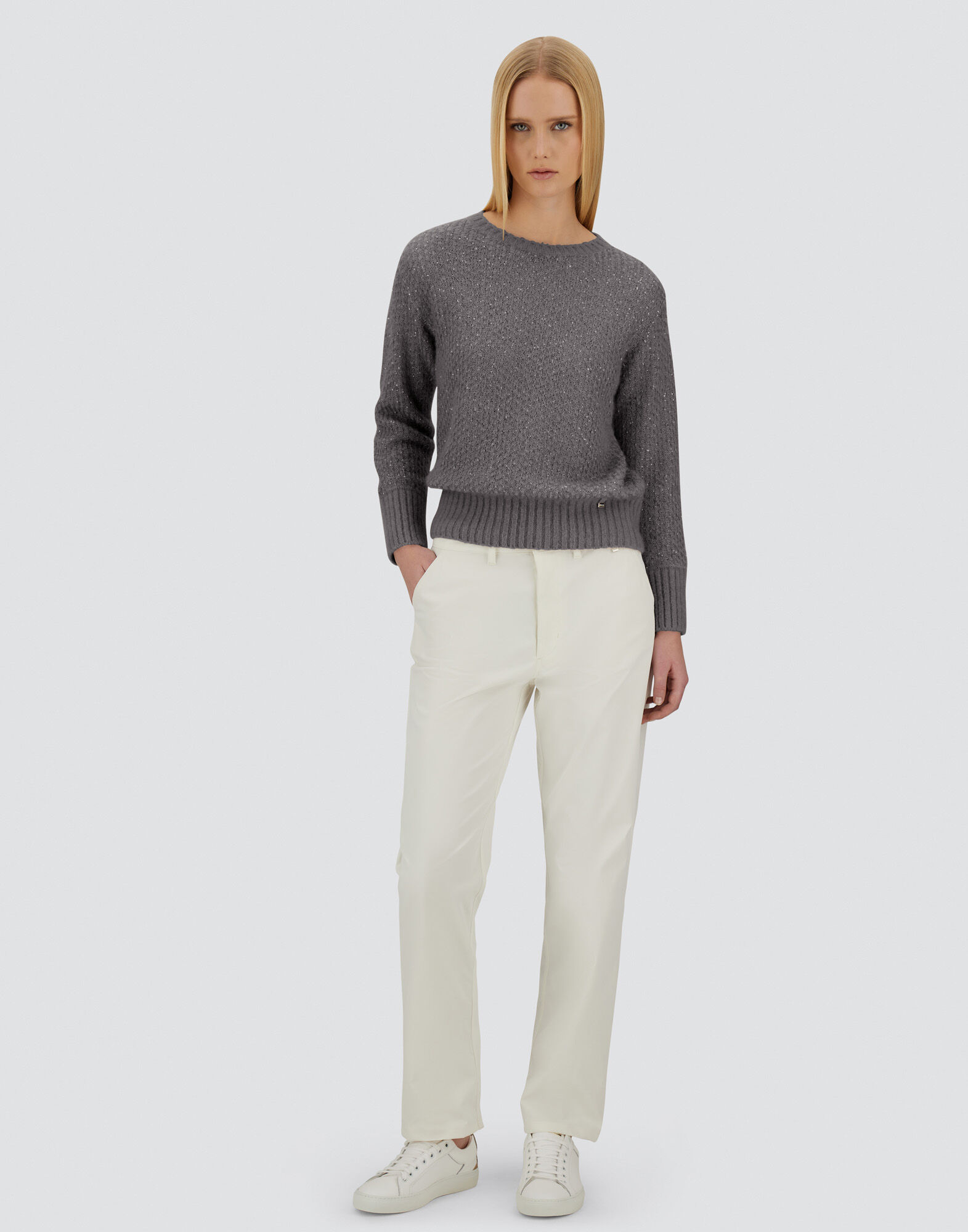 RESORT SWEATER IN SHINY ALPACA WOOL