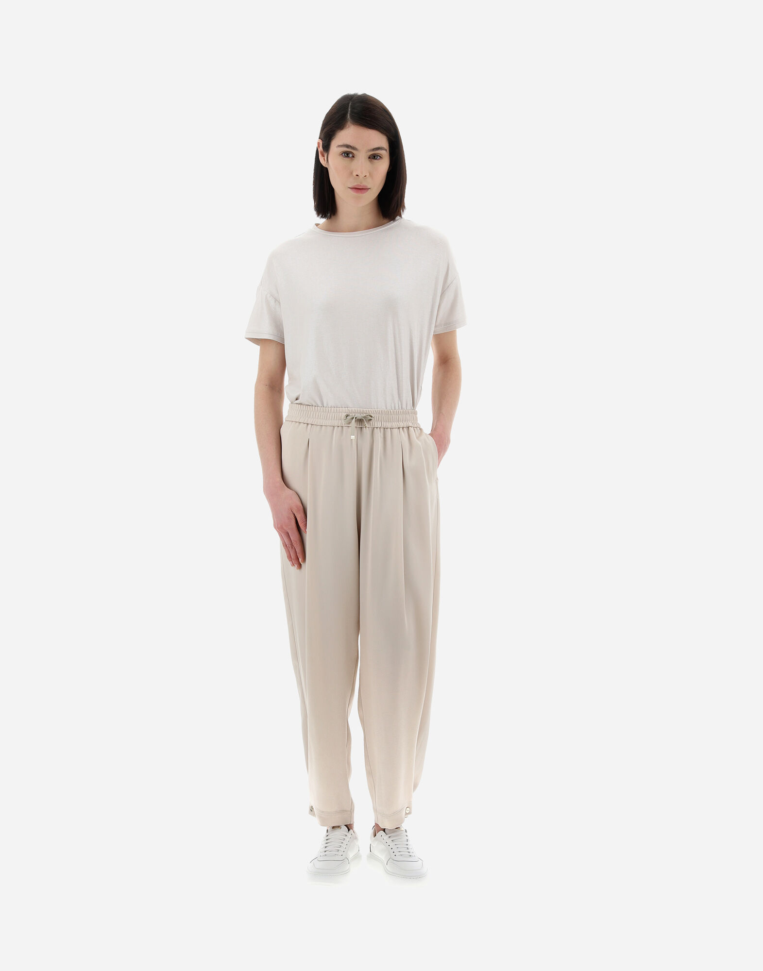 RESORT TROUSERS IN SATIN EFFECT