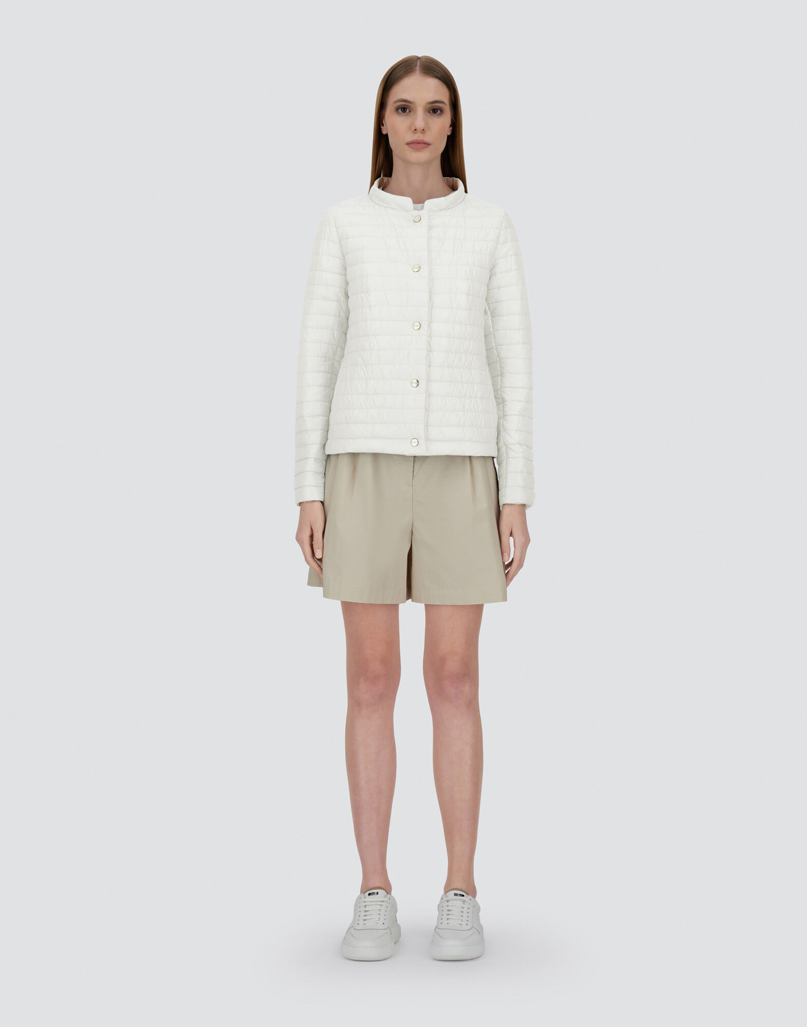 REVERSIBLE JACKET IN ECOAGE AND NYLON ULTRALIGHT