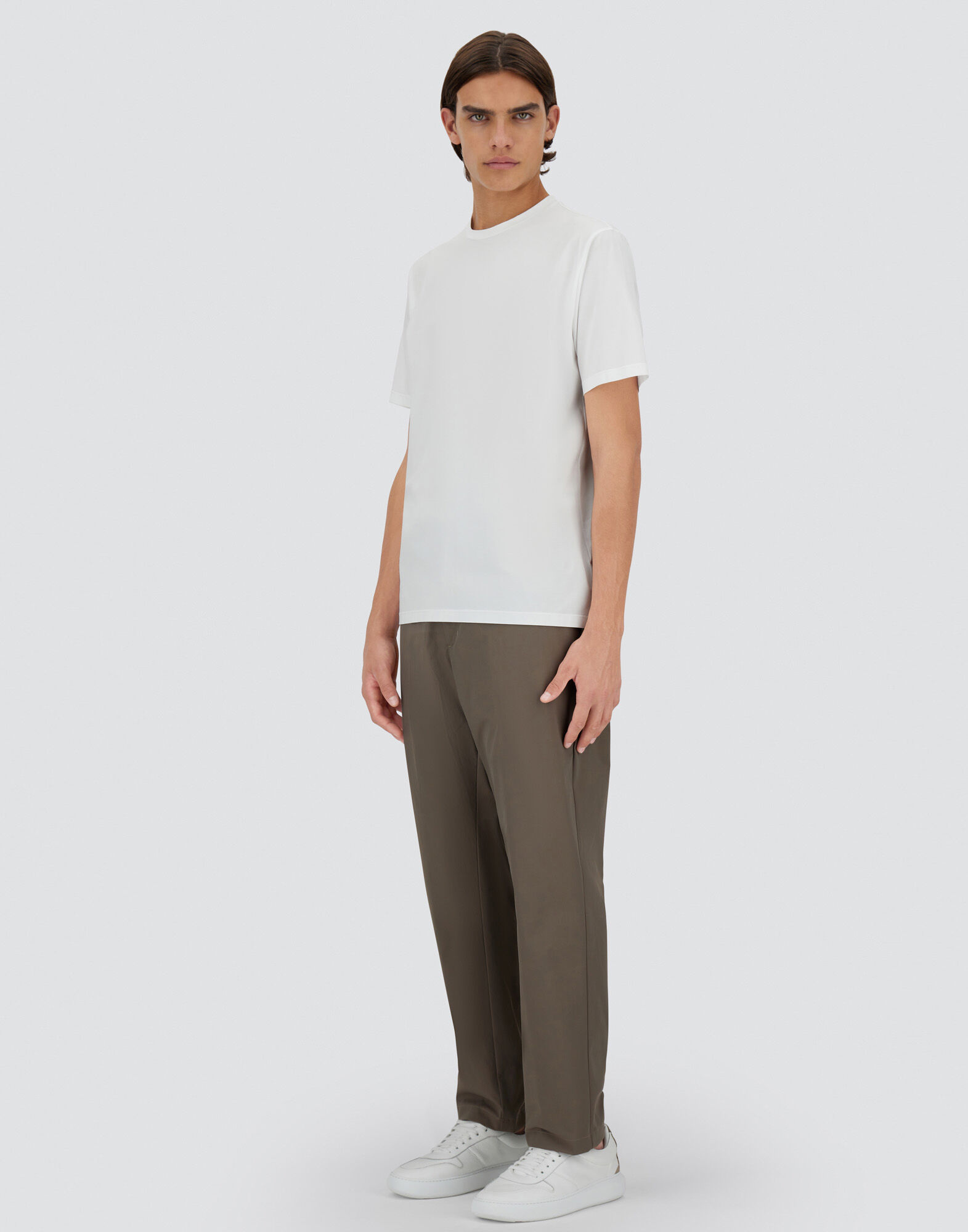 SUPERFINE?COTTON STRETCH T-SHIRT