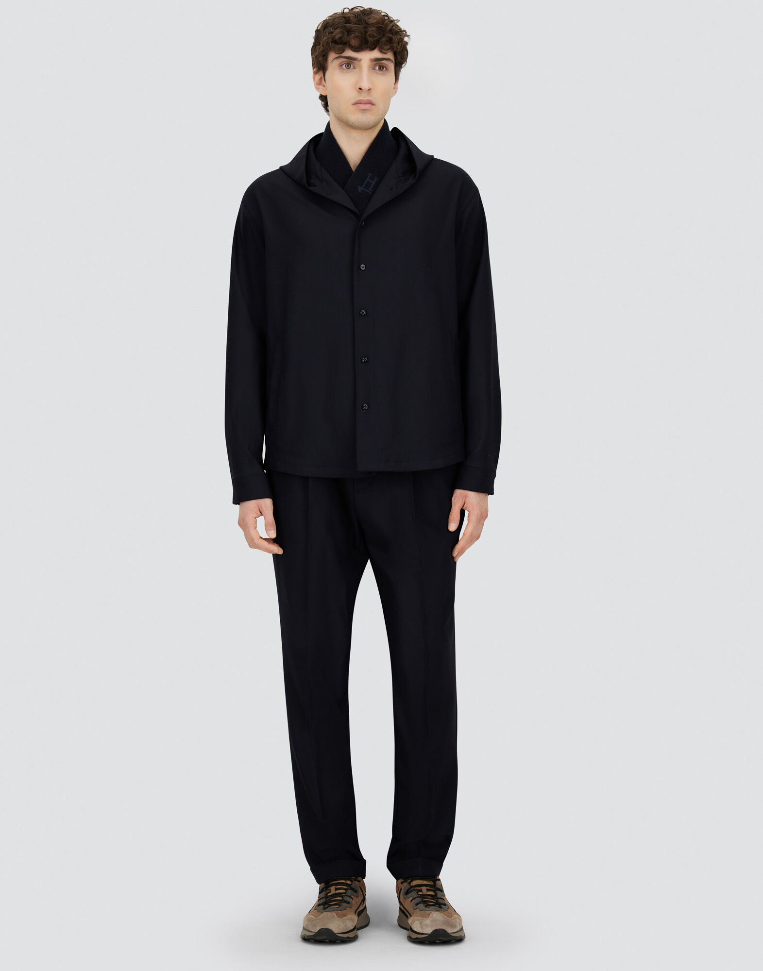 TROUSERS IN FLUID WOOL