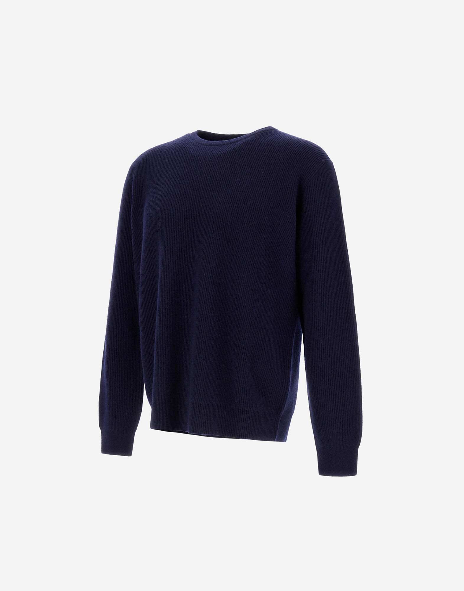 SWEATER IN RIBBED WOOL CASHMERE