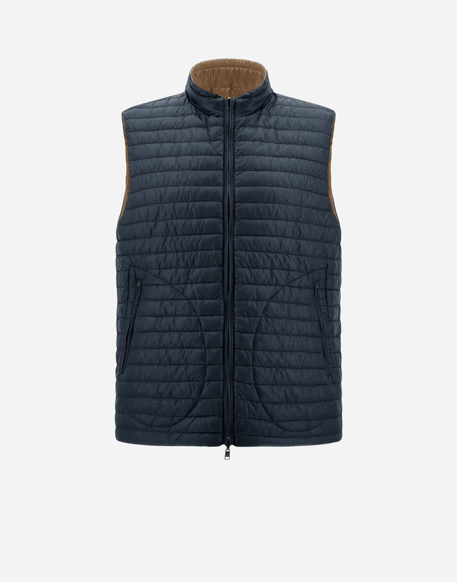 REVERSIBLE TWO-TONE WAISTCOAT IN NYLON ULTRALIGHT