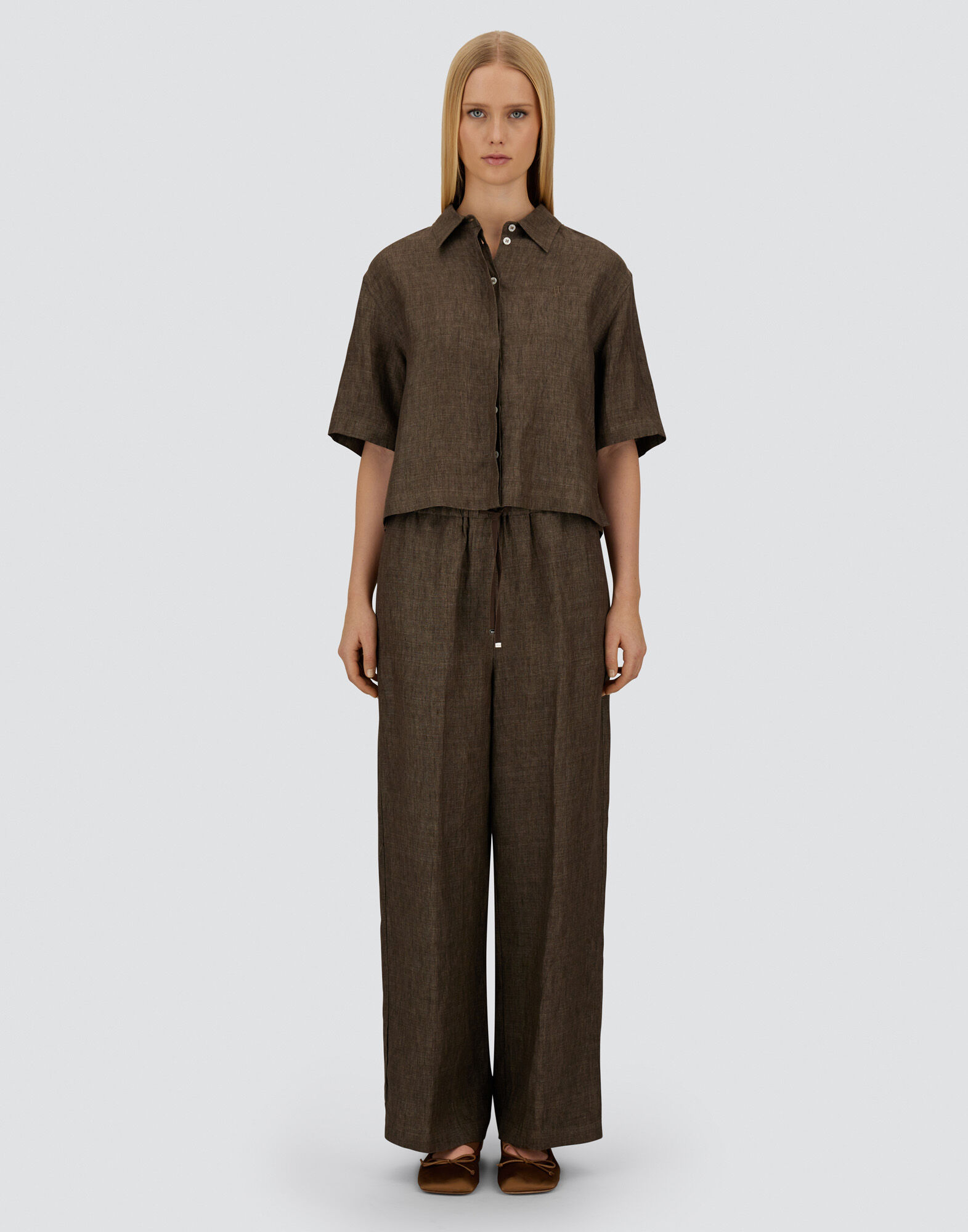 RESORT TROUSERS IN NEW LINEN