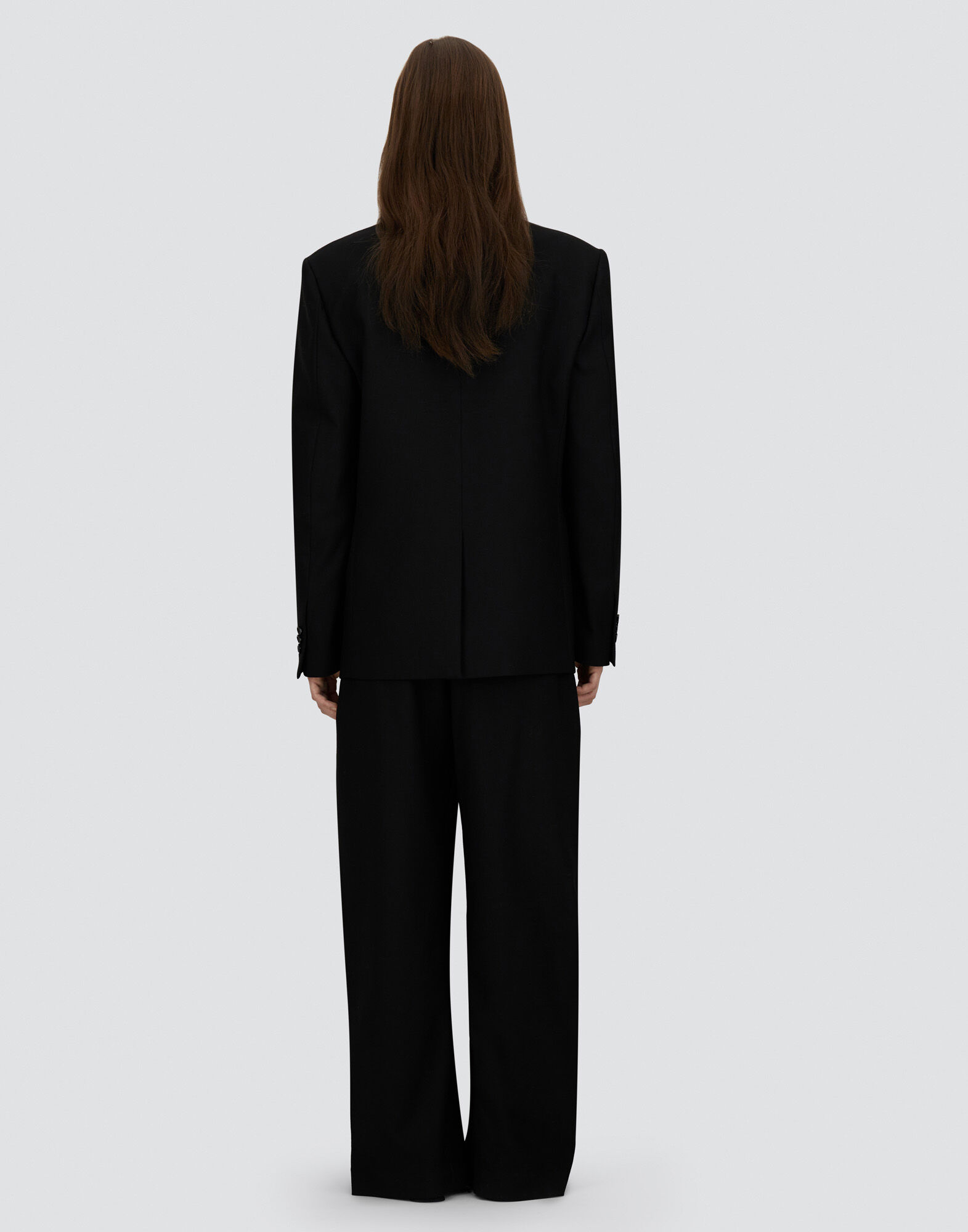 OVERSIZED BLAZER IN FLUID WOOL