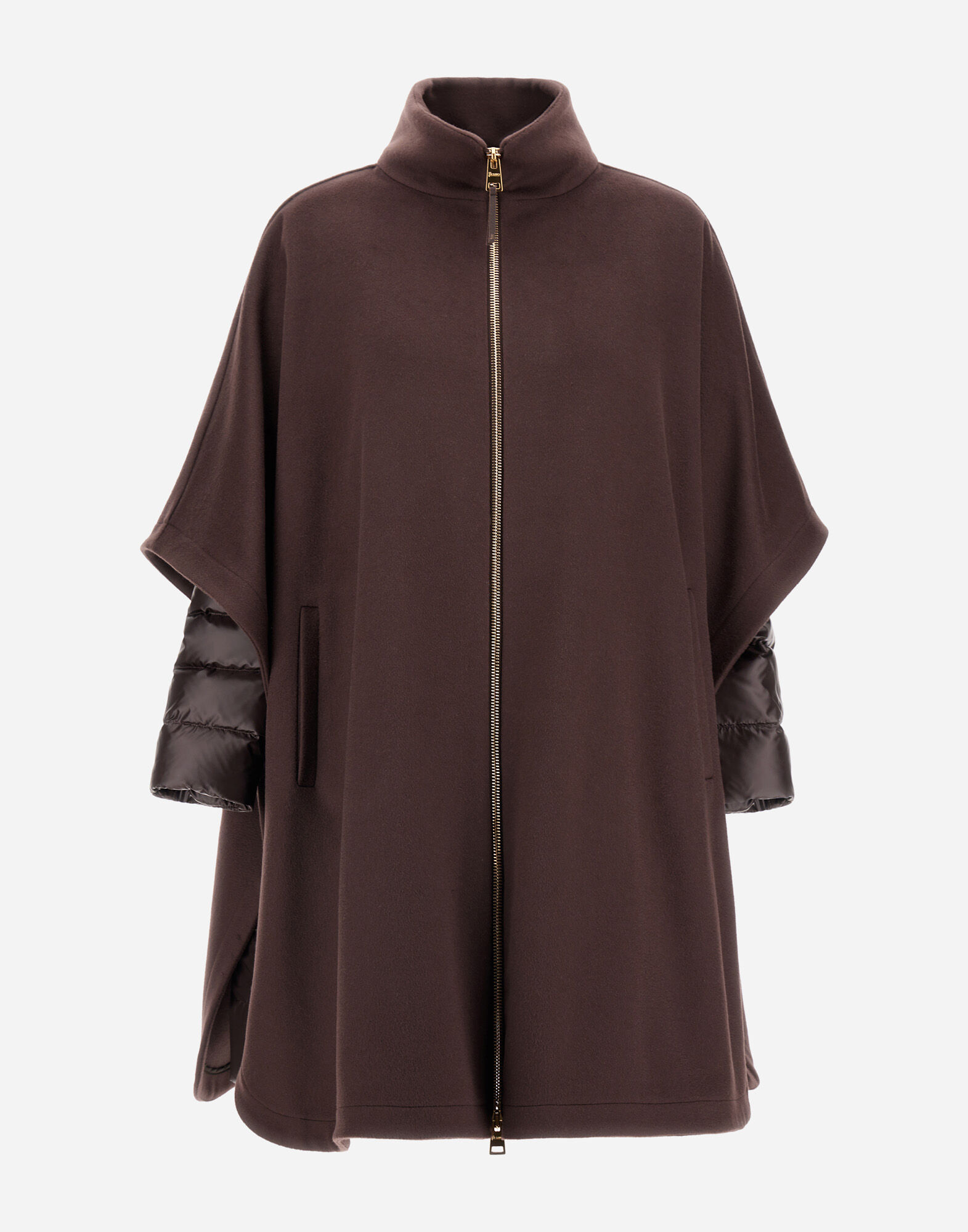PONCHO IN LUXURY WOOL AND NYLON ULTRALIGHT