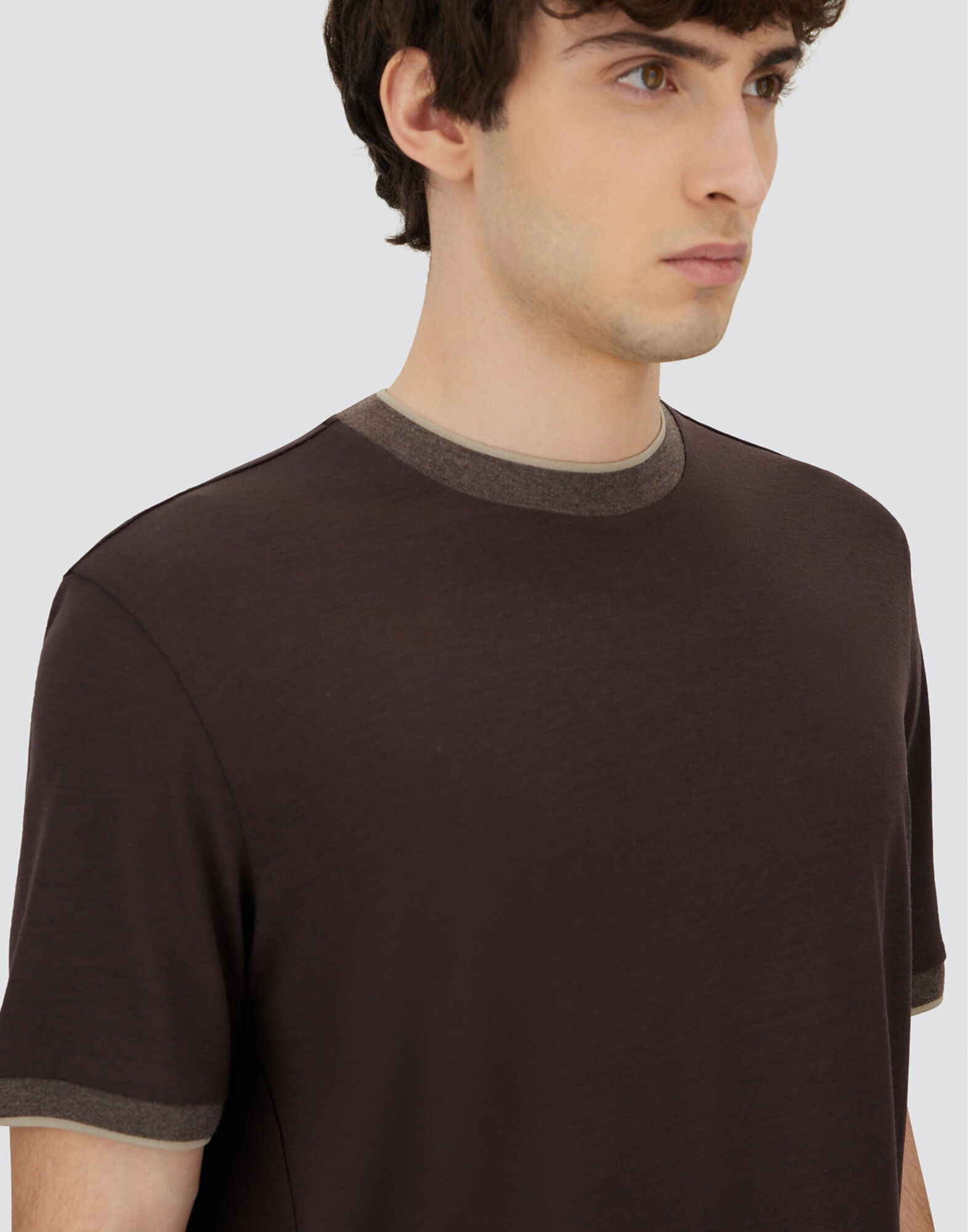 T-SHIRT IN SOFT WOOL JERSEY
