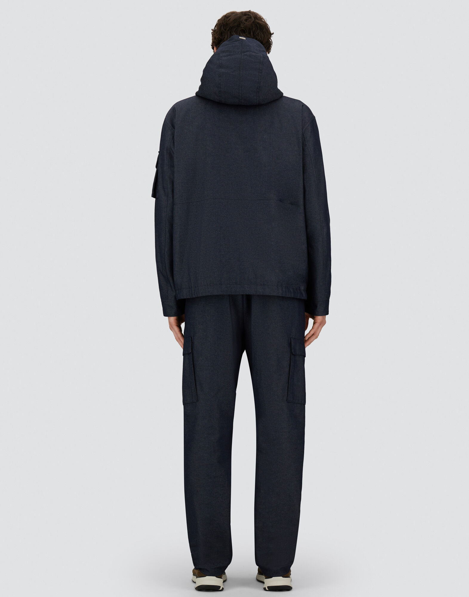 DENIM-EFFECT COTTON JACKET