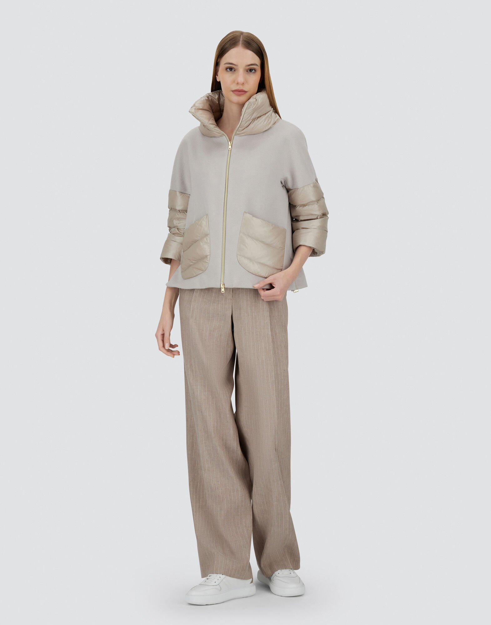 CAPE IN NEW CASHMERE AND NYLON ULTRALIGHT
