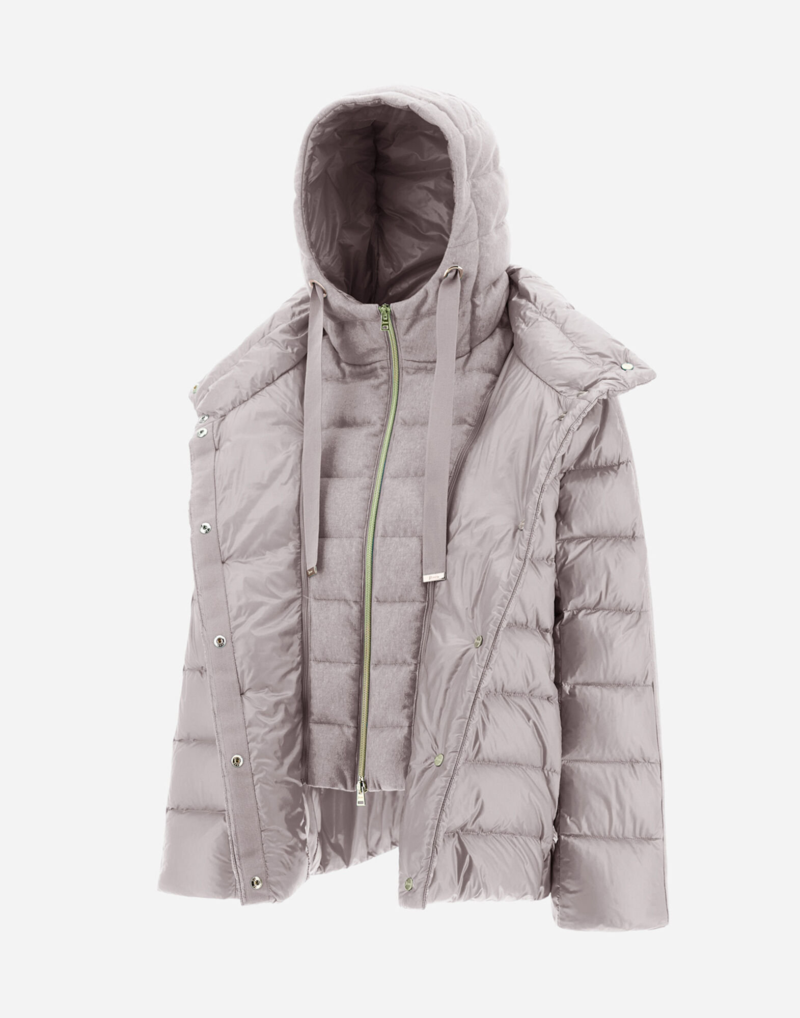 NYLON ULTRALIGHT AND SILK CASHMERE CAPE