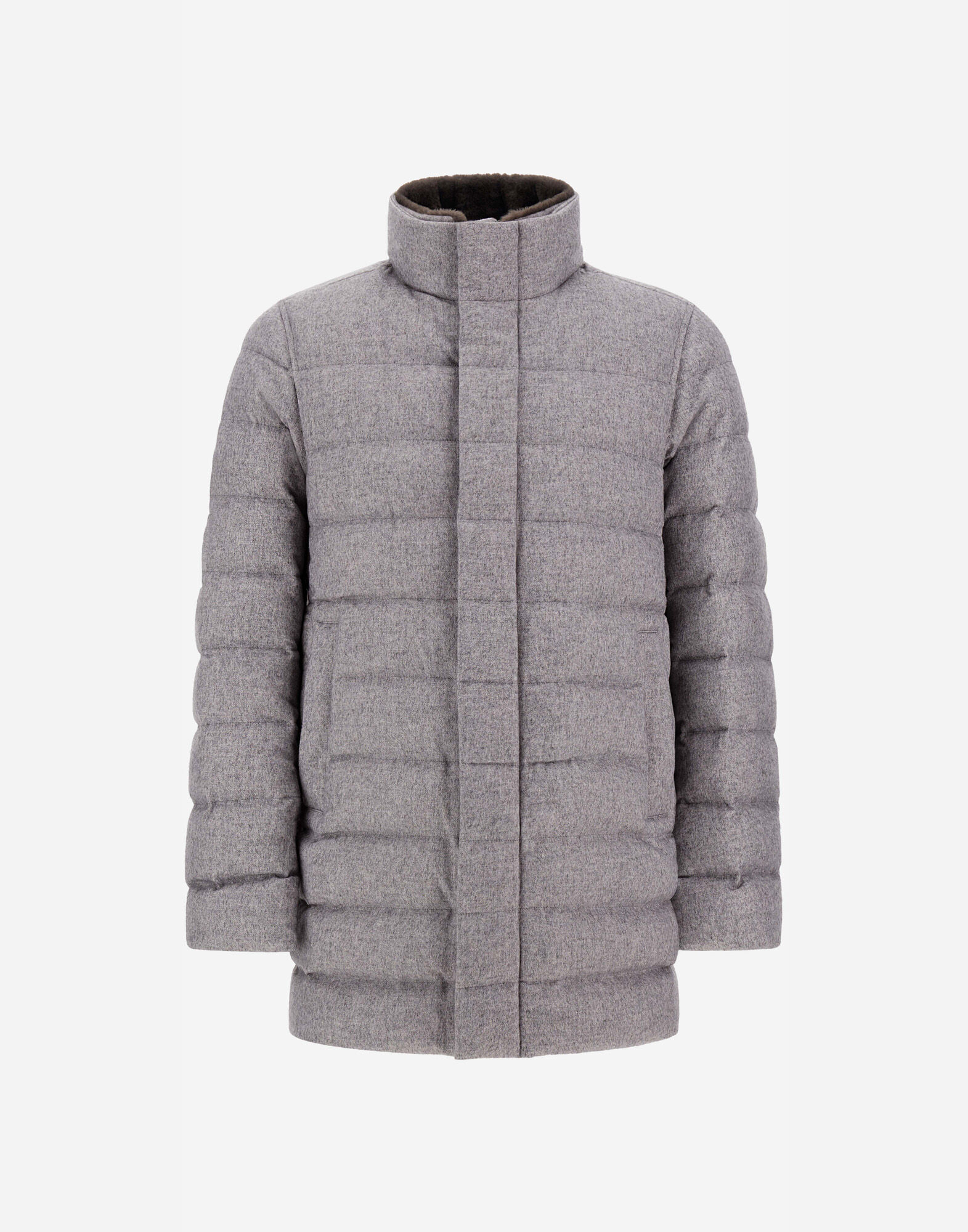 CARCOAT IN CASHMERE, SILK AND MONOGRAM