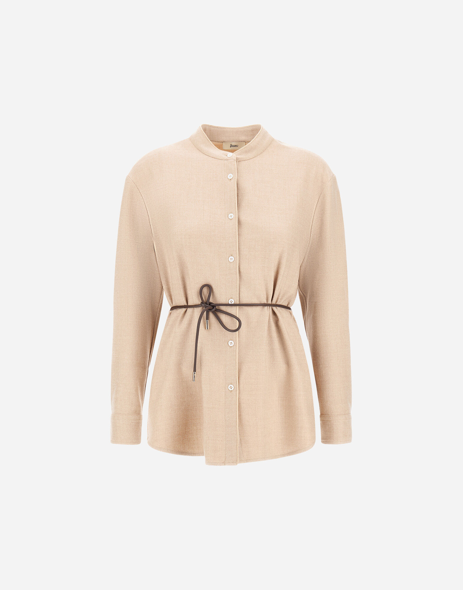 SHIRT IN BI-STRETCH LUREX WOOL