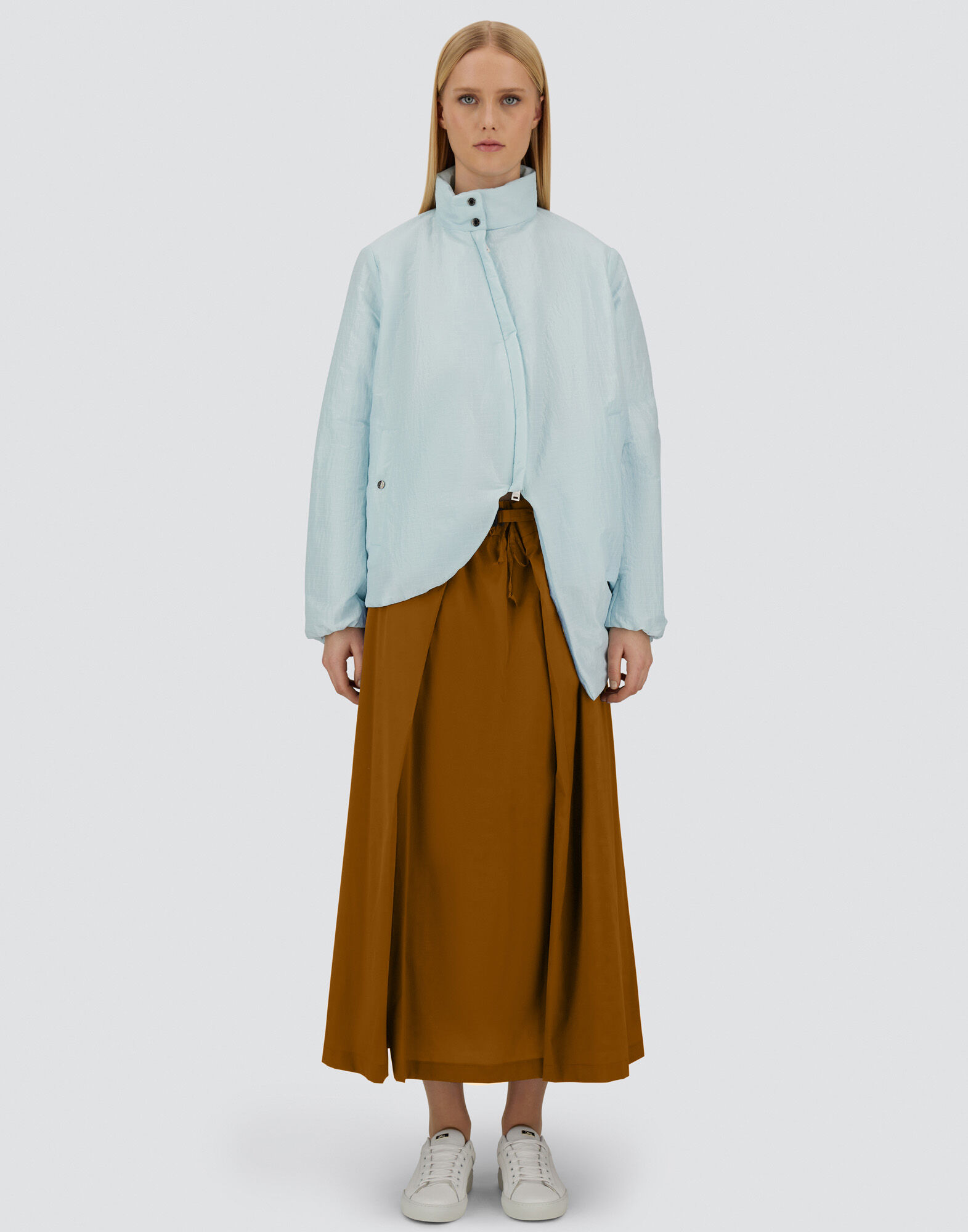 GLOBE SKIRT IN ECO COTTON FEEL