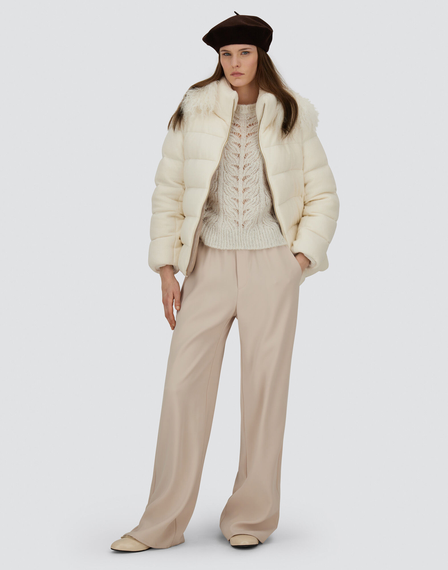 SWEATER IN LUREX, ALPACA & WOOL