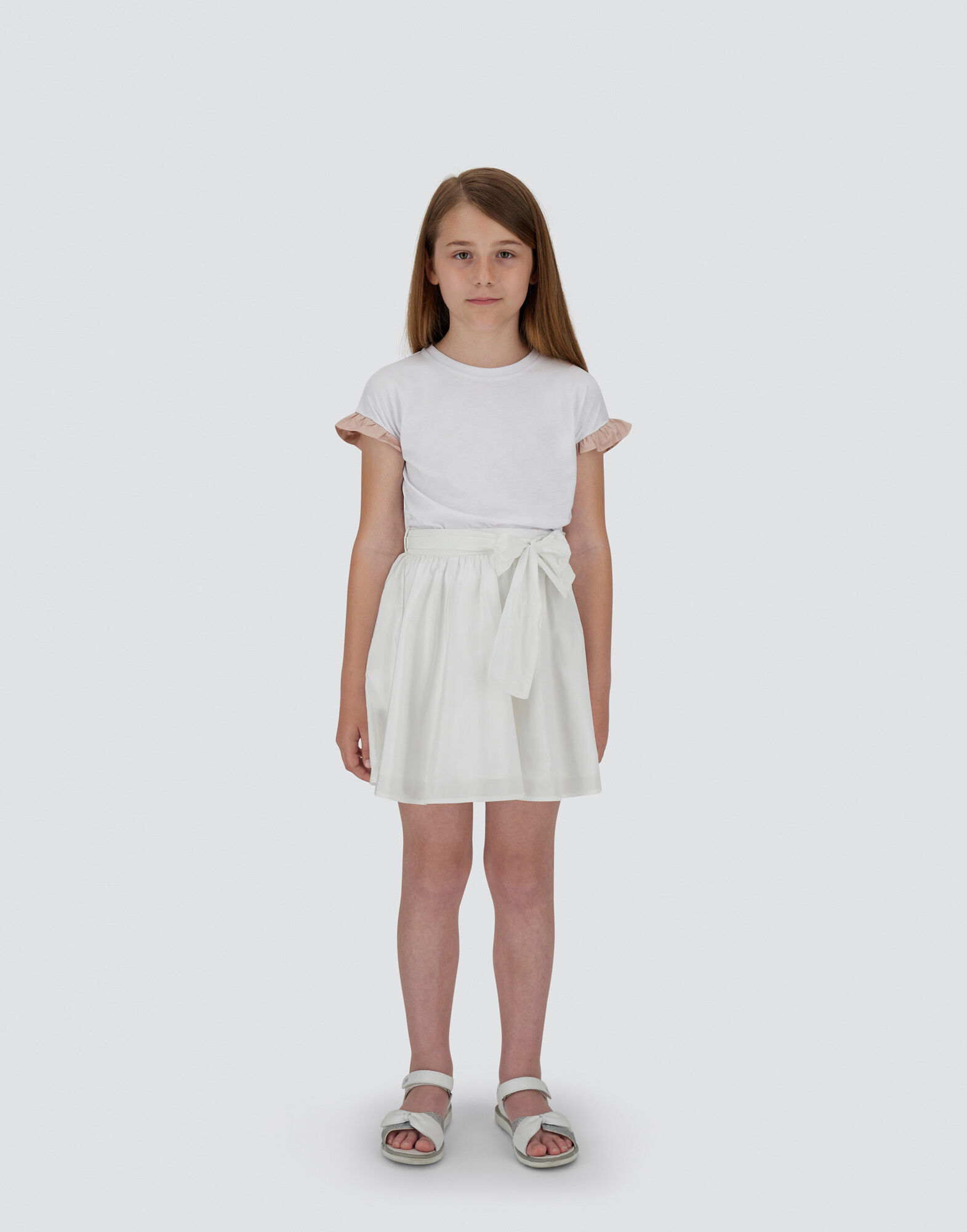 NEW TECHNO TAFFETA SKIRT