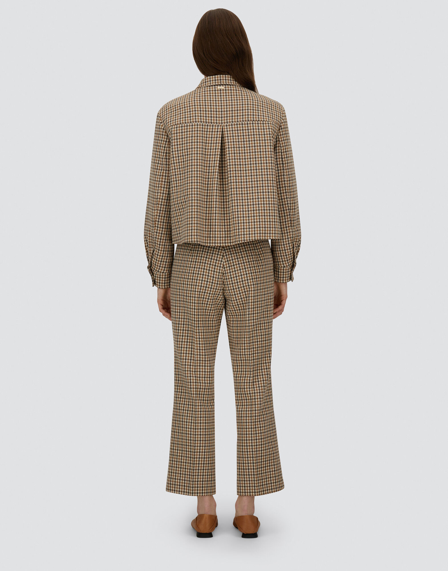 SHACKET IN HOUNDSTOOTH WOOL AND COTTON