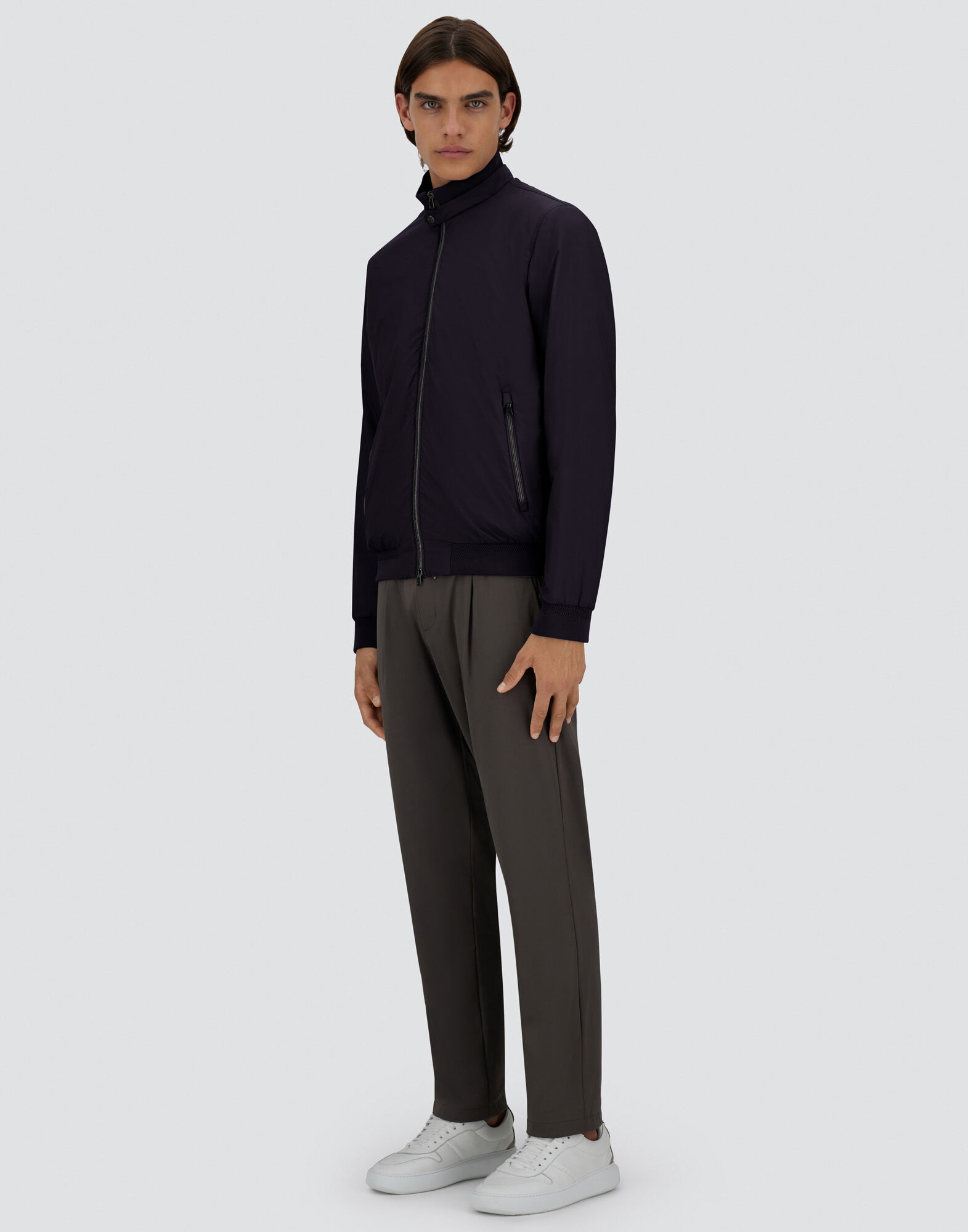 ECOAGE HIGH-COLLAR BOMBER JACKET