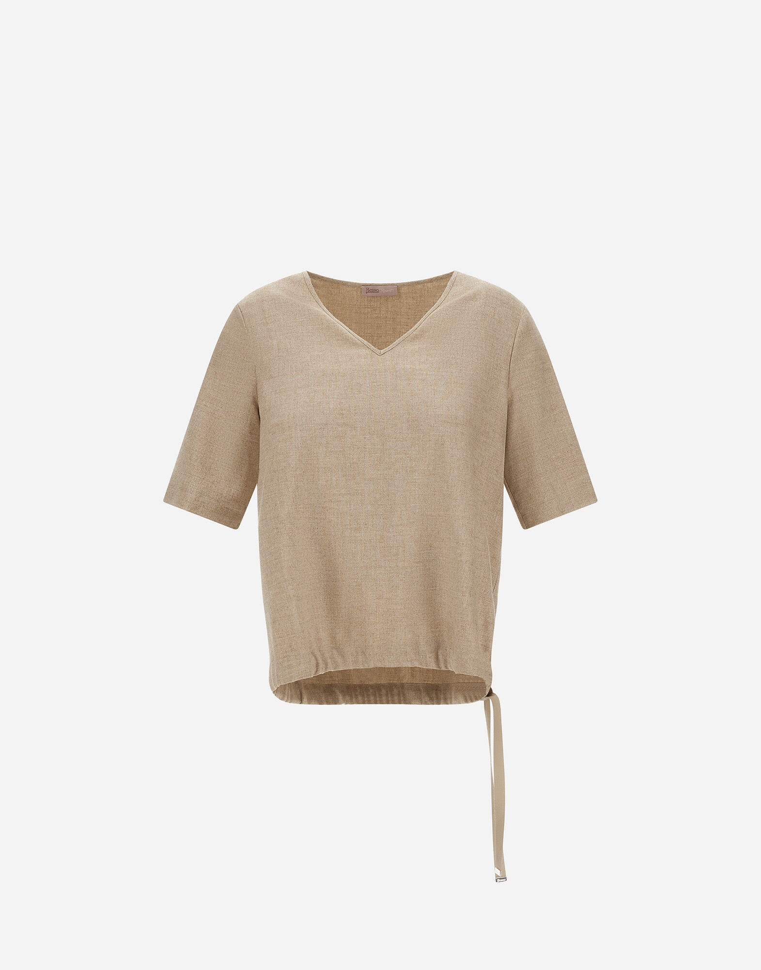 RESORT T-SHIRT IN MELANGE FLANNEL