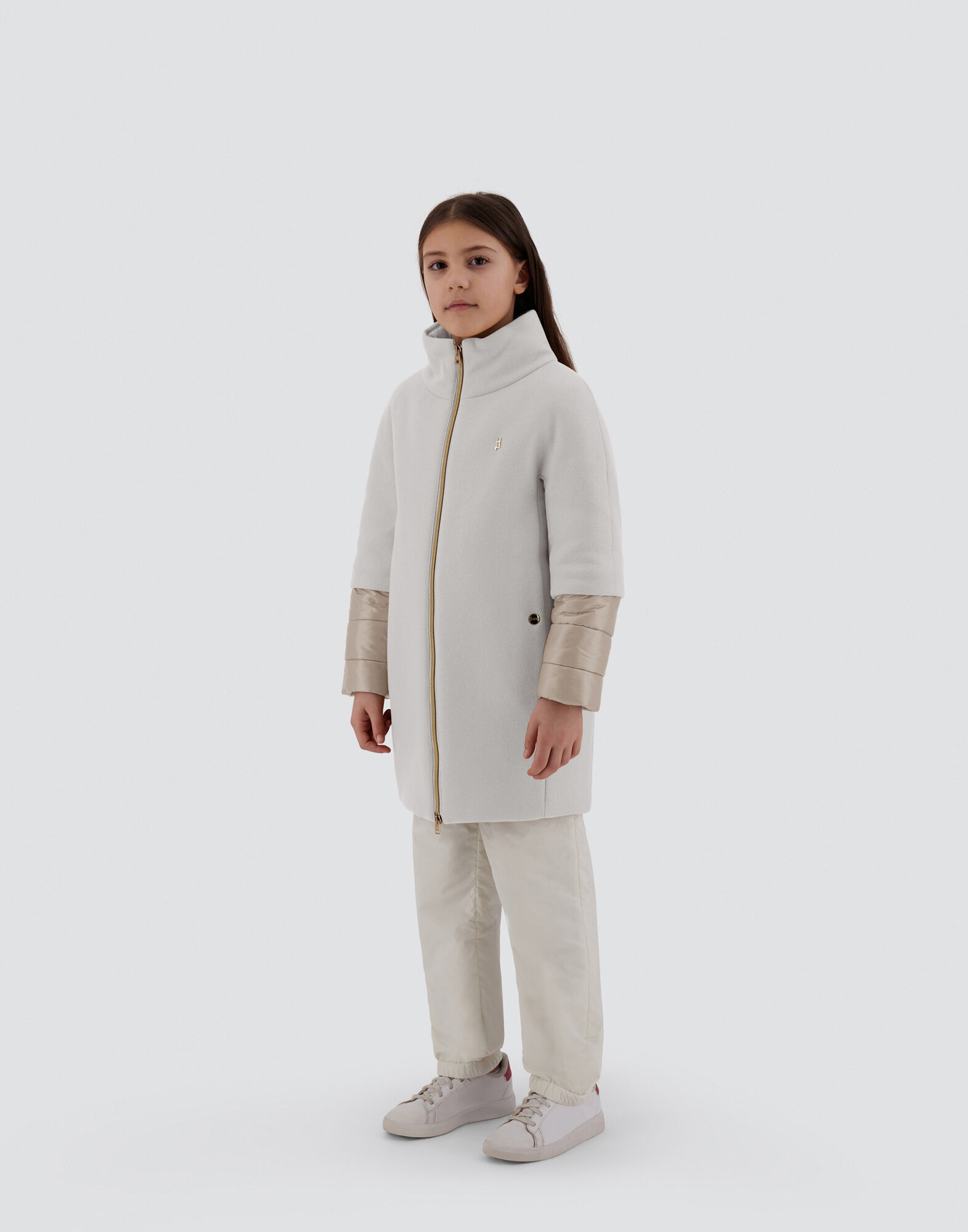 COAT IN ECOWOOL AND NYLON ULTRALIGHT