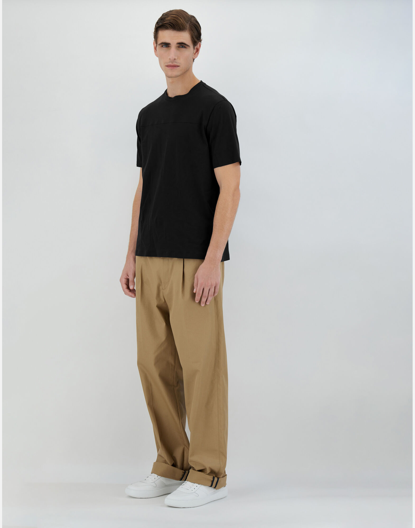 T-SHIRT IN SUPERFINE COTTON STRETCH
