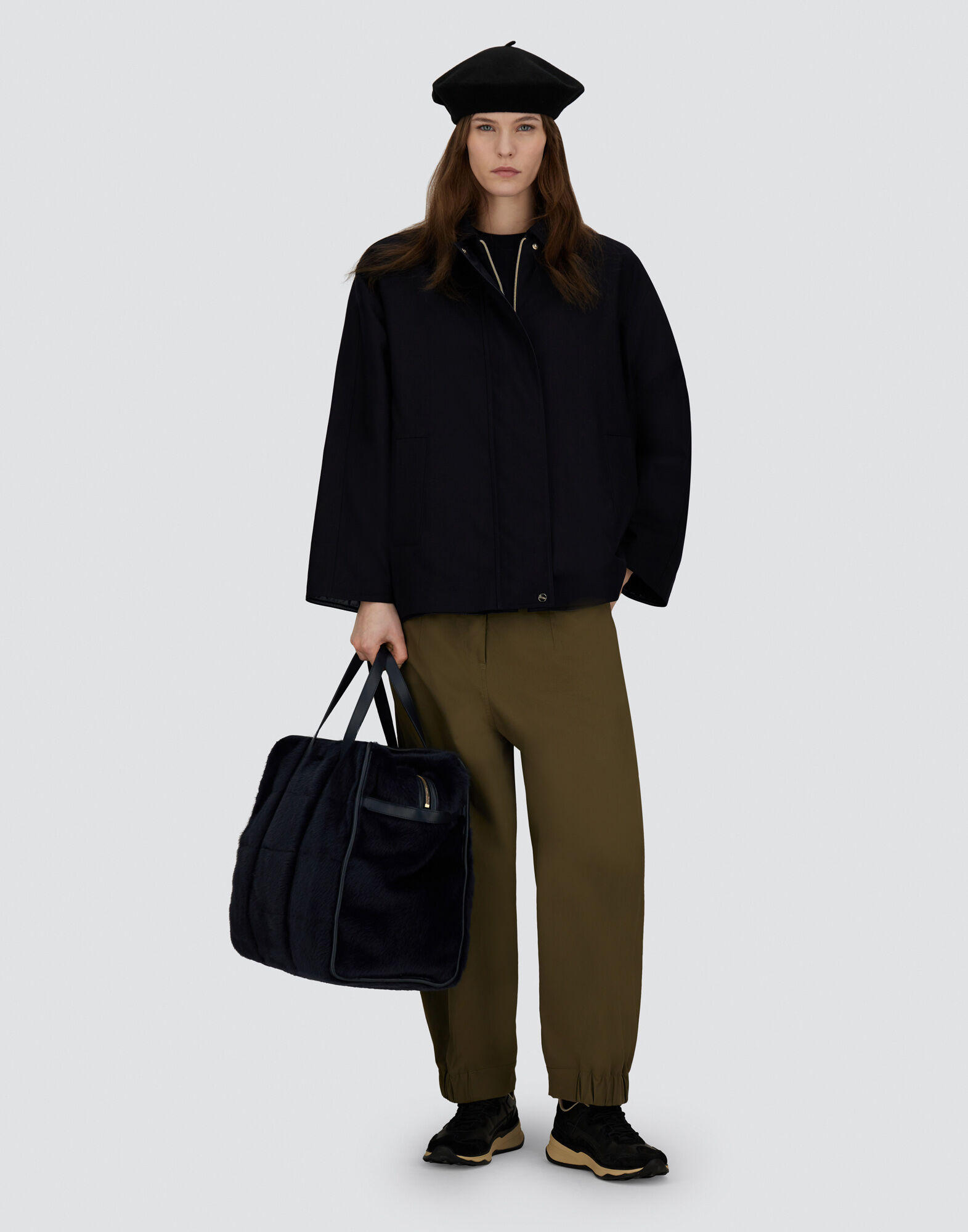 JACKET IN FLUID WOOL AND NYLON ULTRALIGHT