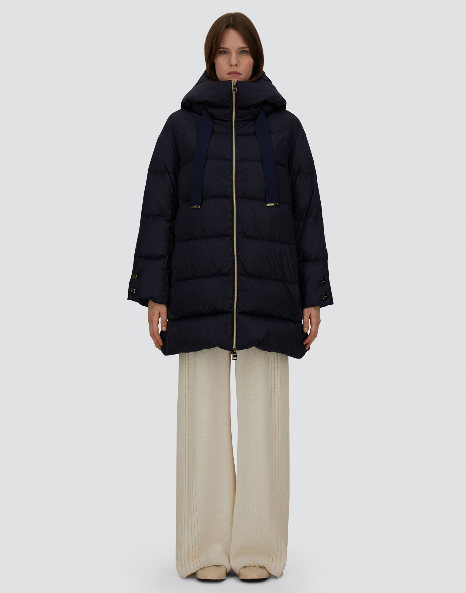 A-SHAPE JACKET IN SATIN