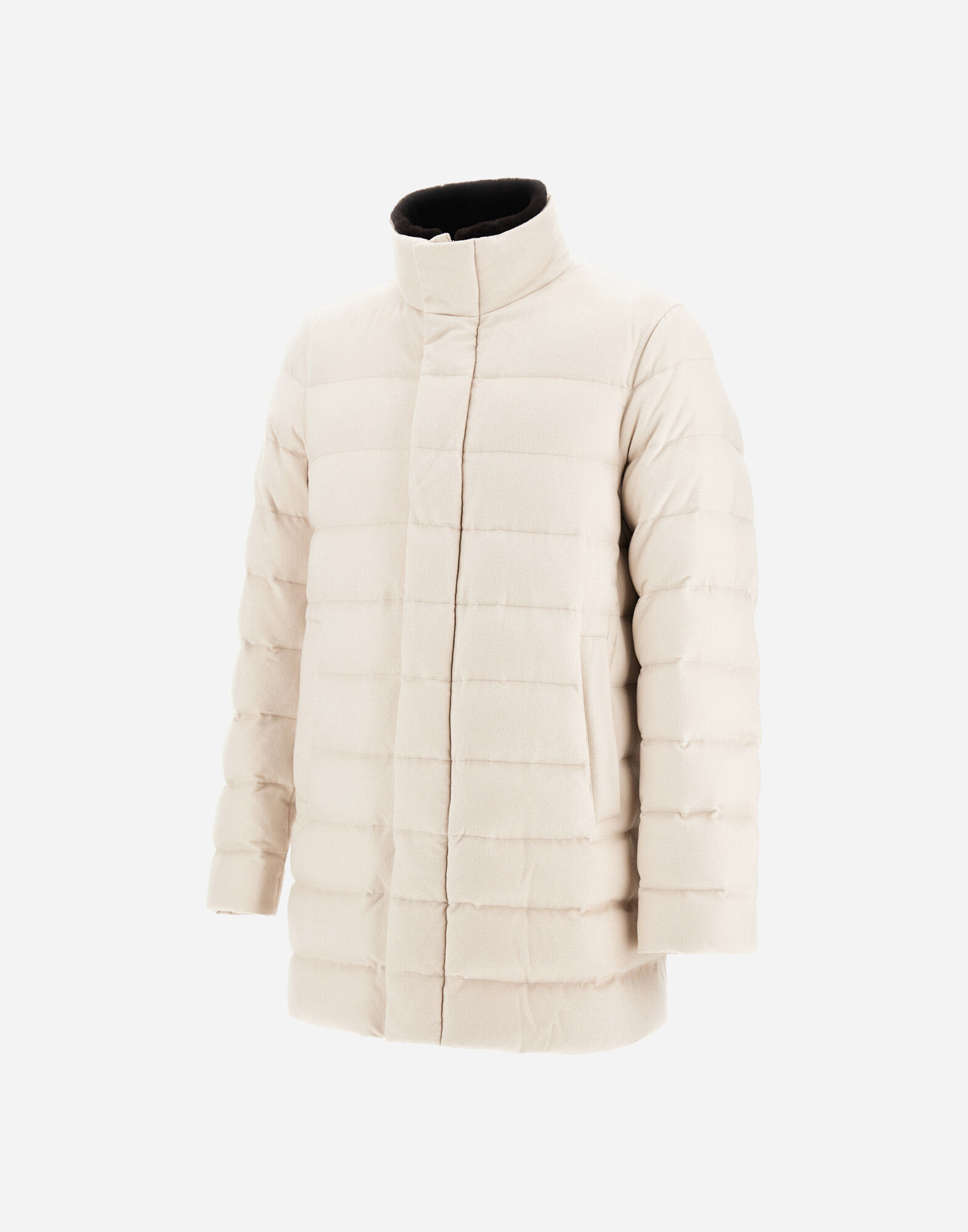 CARCOAT IN CASHMERE, SILK AND MONOGRAM
