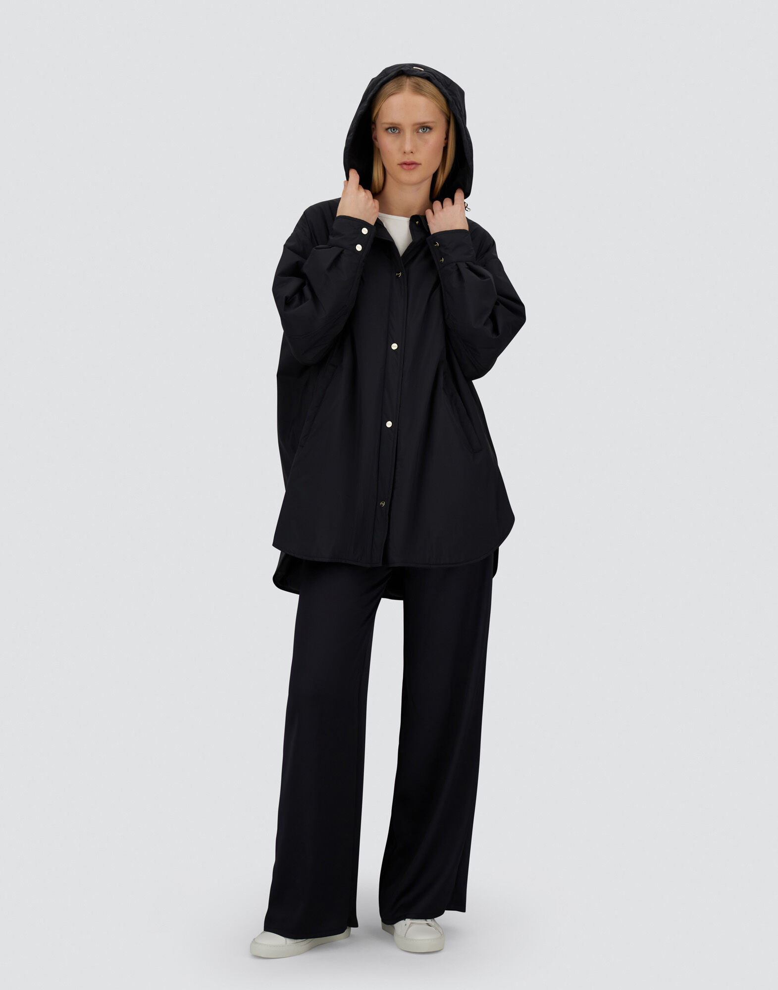 PARKA IN ECOAGE AND MONOGRAM LUREX