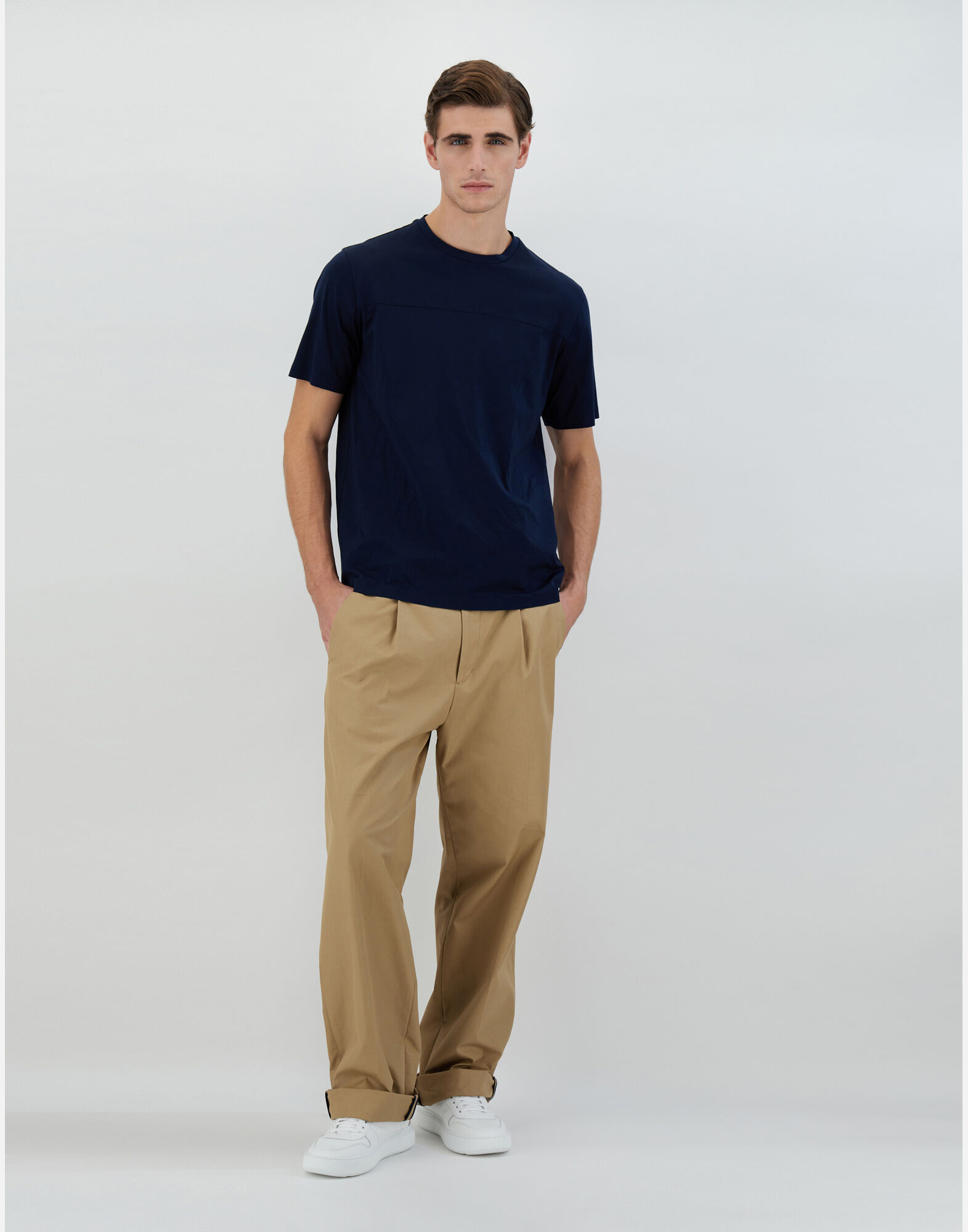T-SHIRT IN SUPERFINE COTTON STRETCH
