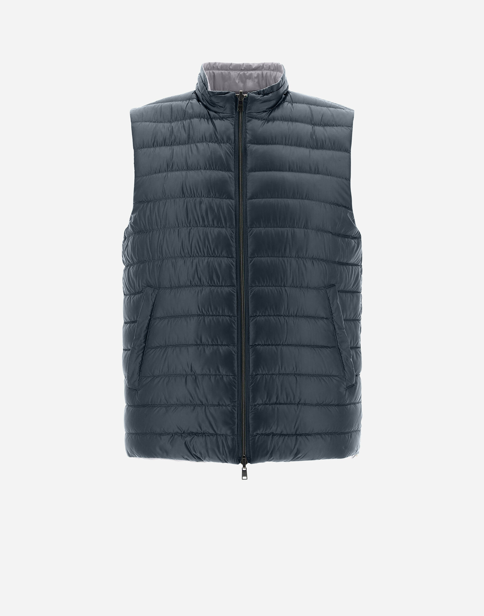 REVERSIBLE TWO-TONE WAISTCOAT IN NYLON ULTRALIGHT