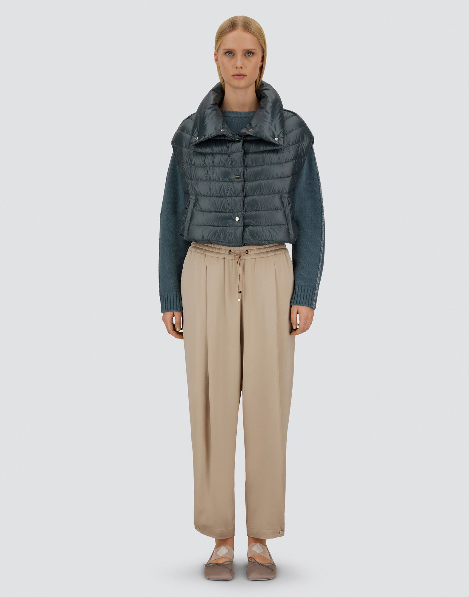 RESORT TROUSERS IN ENVERS SATIN